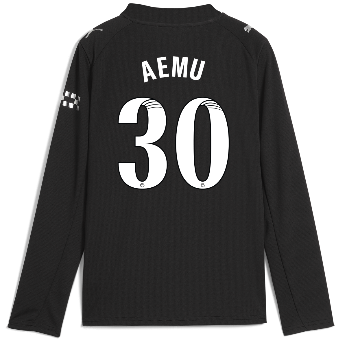 Manchester City kids manchester city away jersey 202526 long sleeve with aemu 30 printing Collection - ManchesterCitystore.com