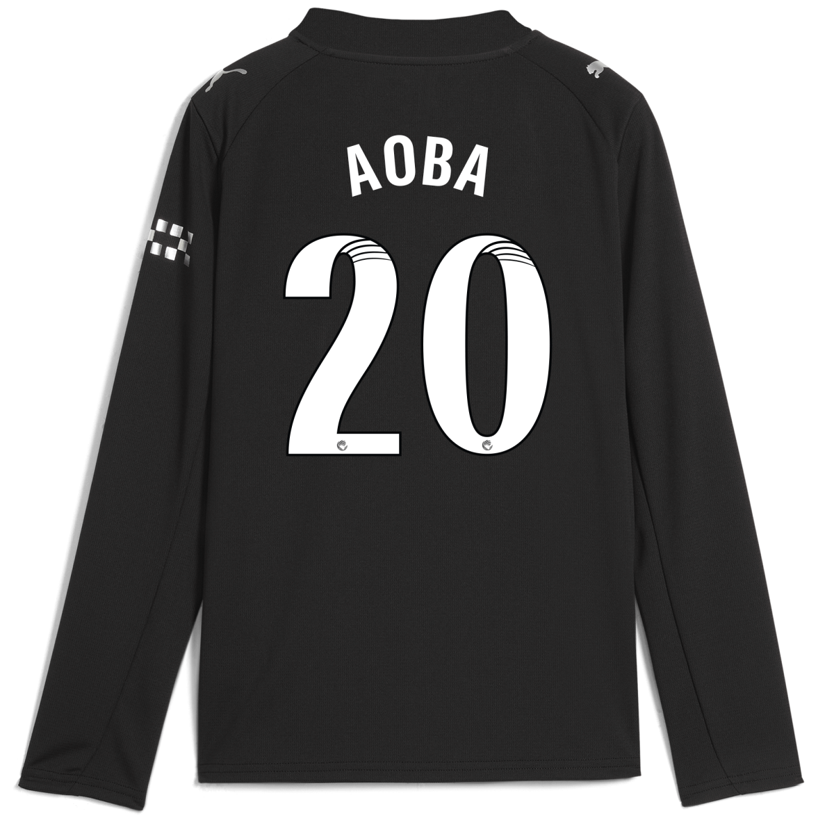 Manchester City kids manchester city away jersey 202526 long sleeve with aoba 20 printing Collection - ManchesterCitystore.com