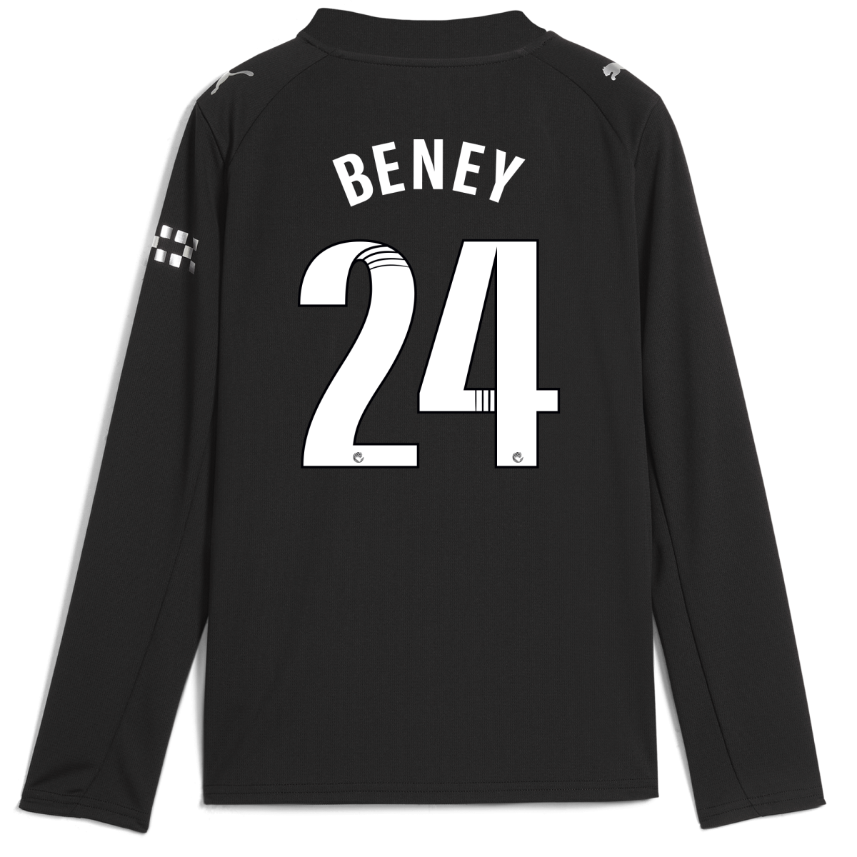 Manchester City kids manchester city away jersey 202526 long sleeve with beney 24 printing Collection - ManchesterCitystore.com