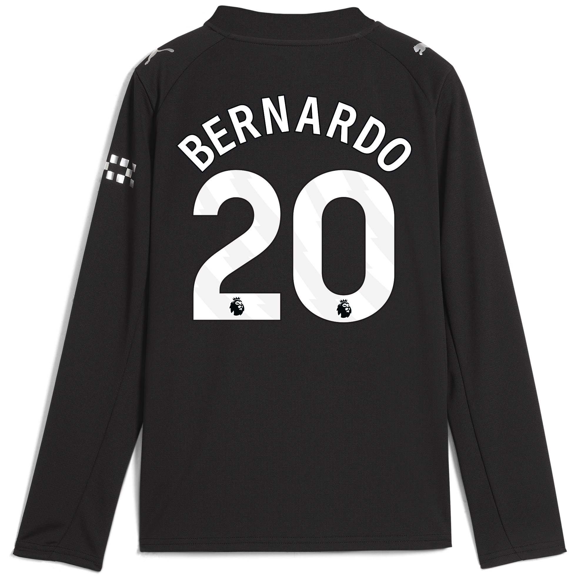Manchester City kids manchester city away jersey 202526 long sleeve with bernardo 20 printing Collection - ManchesterCitystore.com