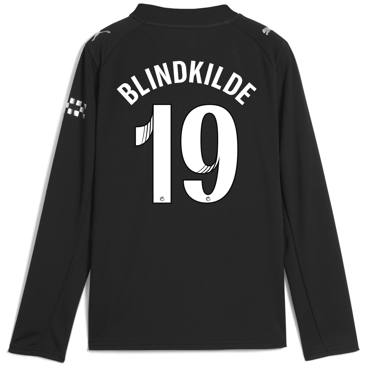 Manchester City kids manchester city away jersey 202526 long sleeve with blindkilde 19 printing Collection - ManchesterCitystore.com