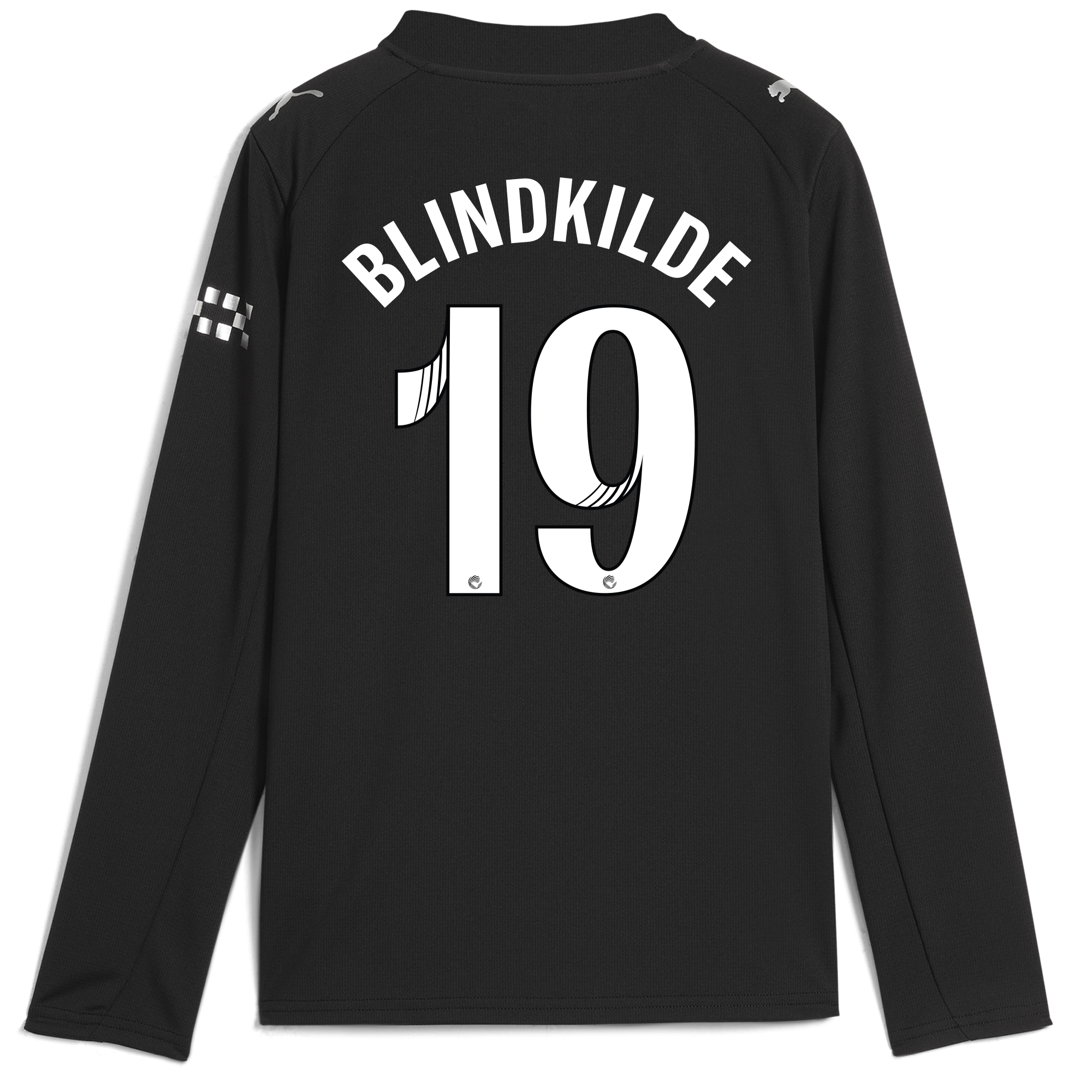 Manchester City kids manchester city away jersey 202526 long sleeve with blindkilde 19 printing Collection - ManchesterCitystore.com