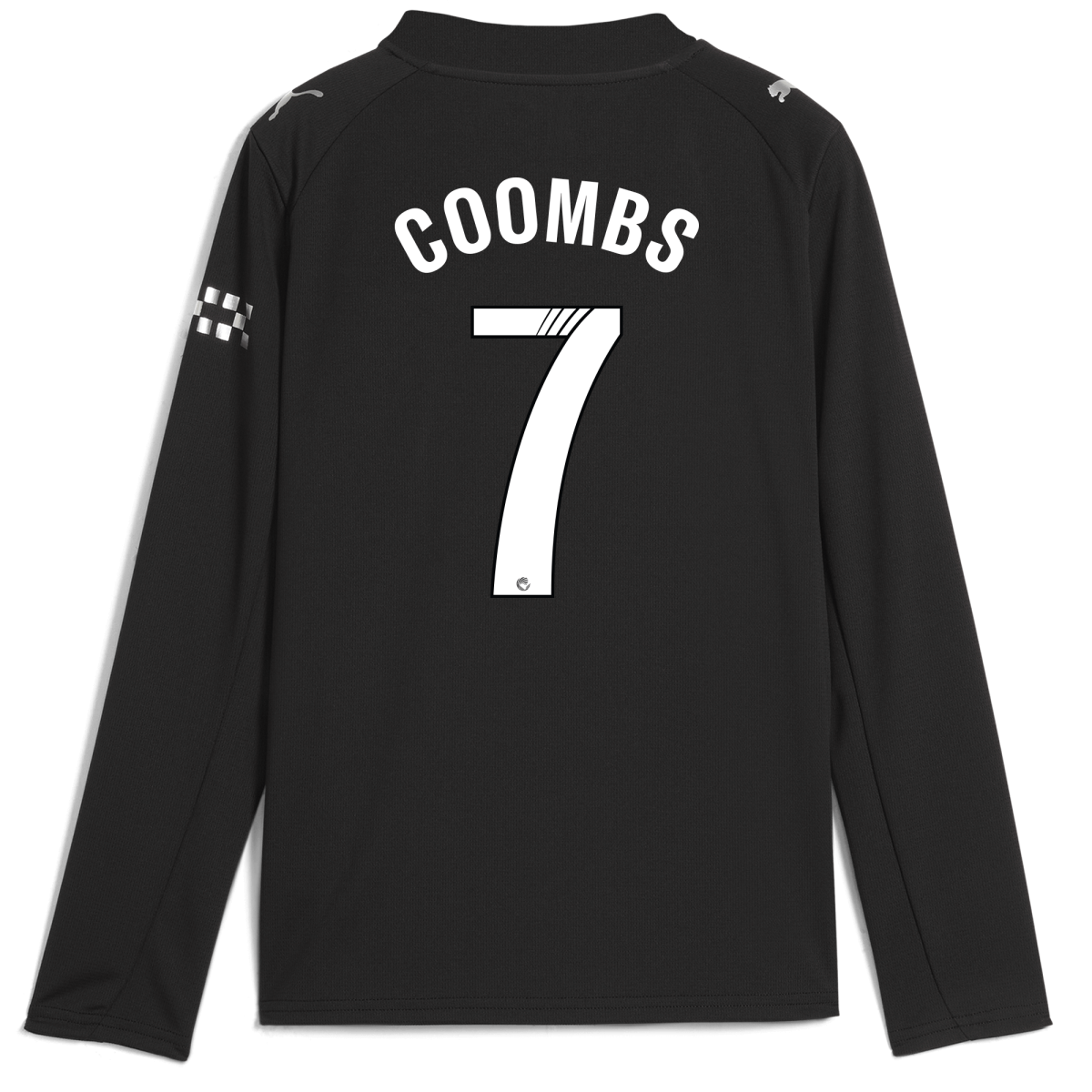 Manchester City kids manchester city away jersey 202526 long sleeve with coombs 7 printing Collection - ManchesterCitystore.com