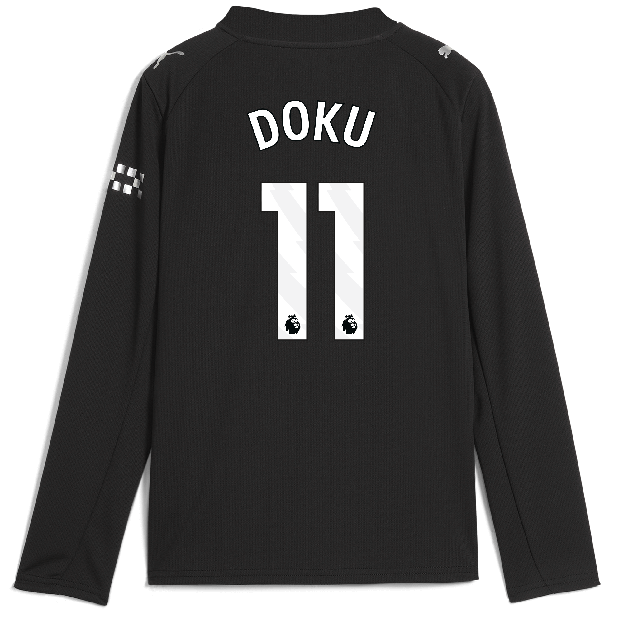 Manchester City kids manchester city away jersey 202526 long sleeve with doku 11 printing Collection - ManchesterCitystore.com
