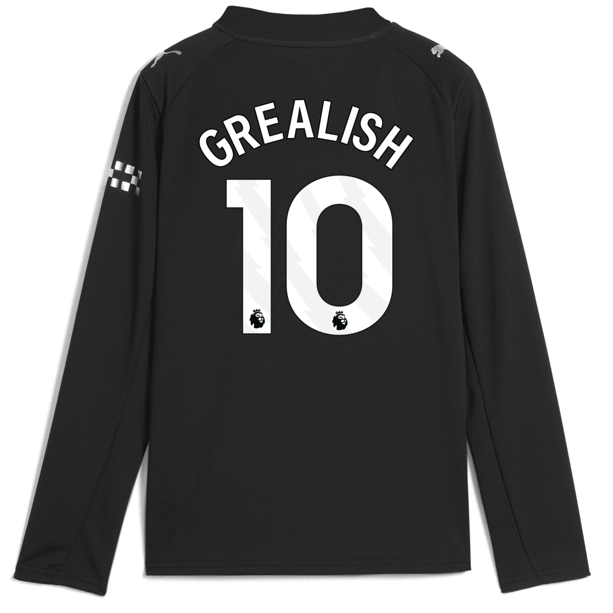 Manchester City kids manchester city away jersey 202526 long sleeve with grealish 10 printing Collection - ManchesterCitystore.com