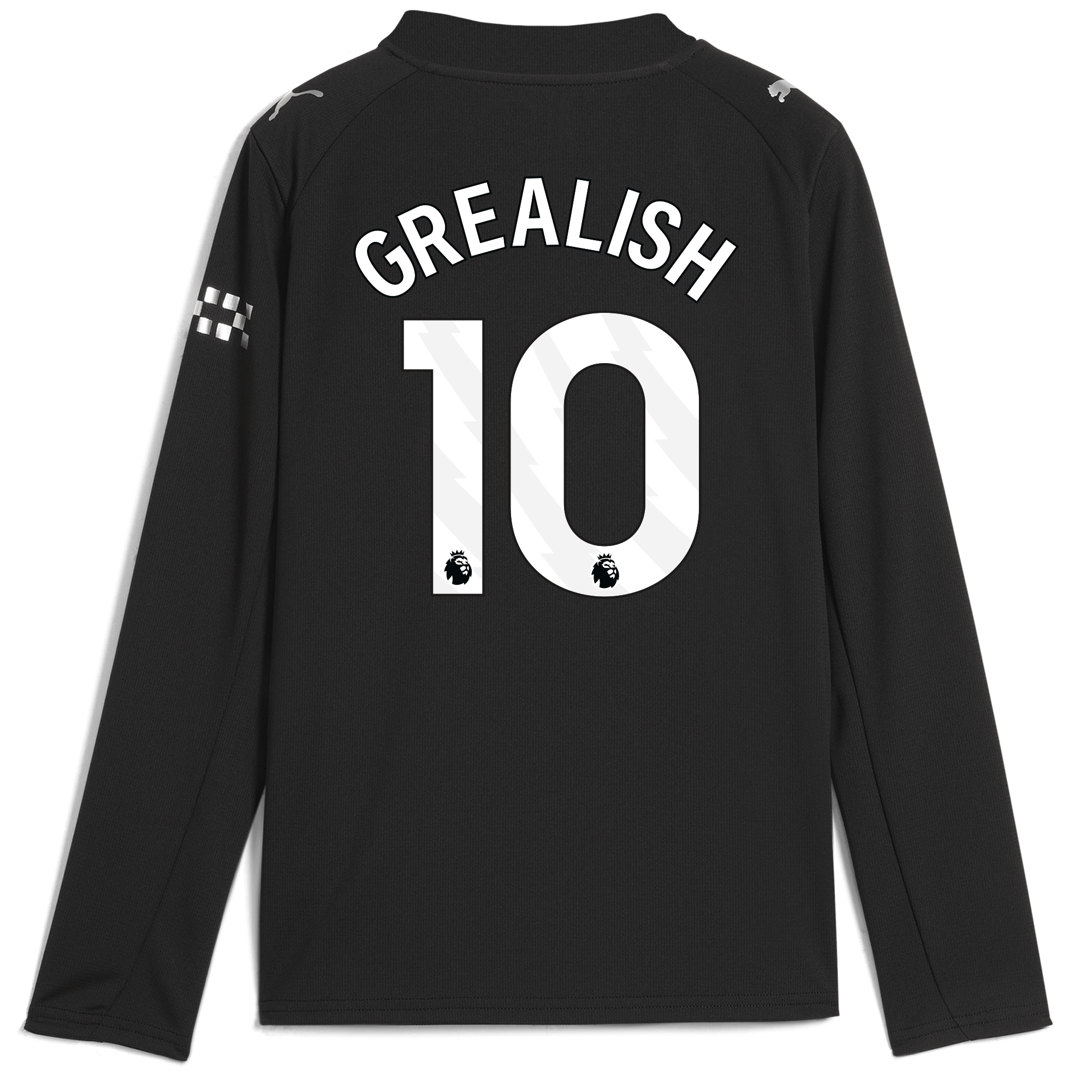 Manchester City kids manchester city away jersey 202526 long sleeve with grealish 10 printing Collection - ManchesterCitystore.com