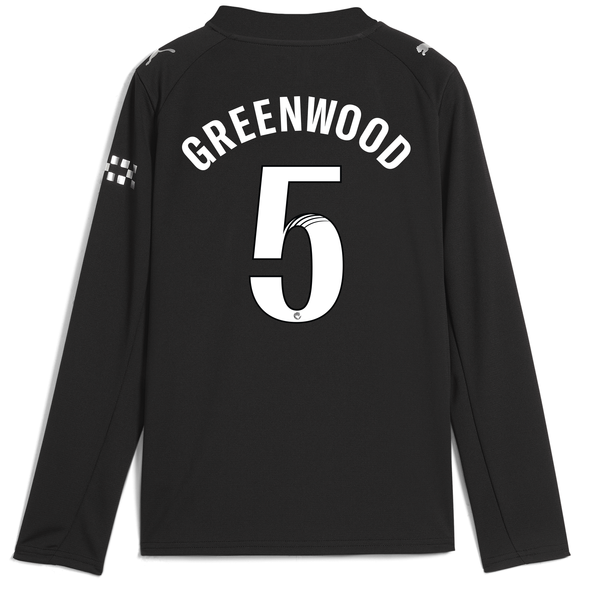 Manchester City kids manchester city away jersey 202526 long sleeve with greenwood 5 printing Collection - ManchesterCitystore.com