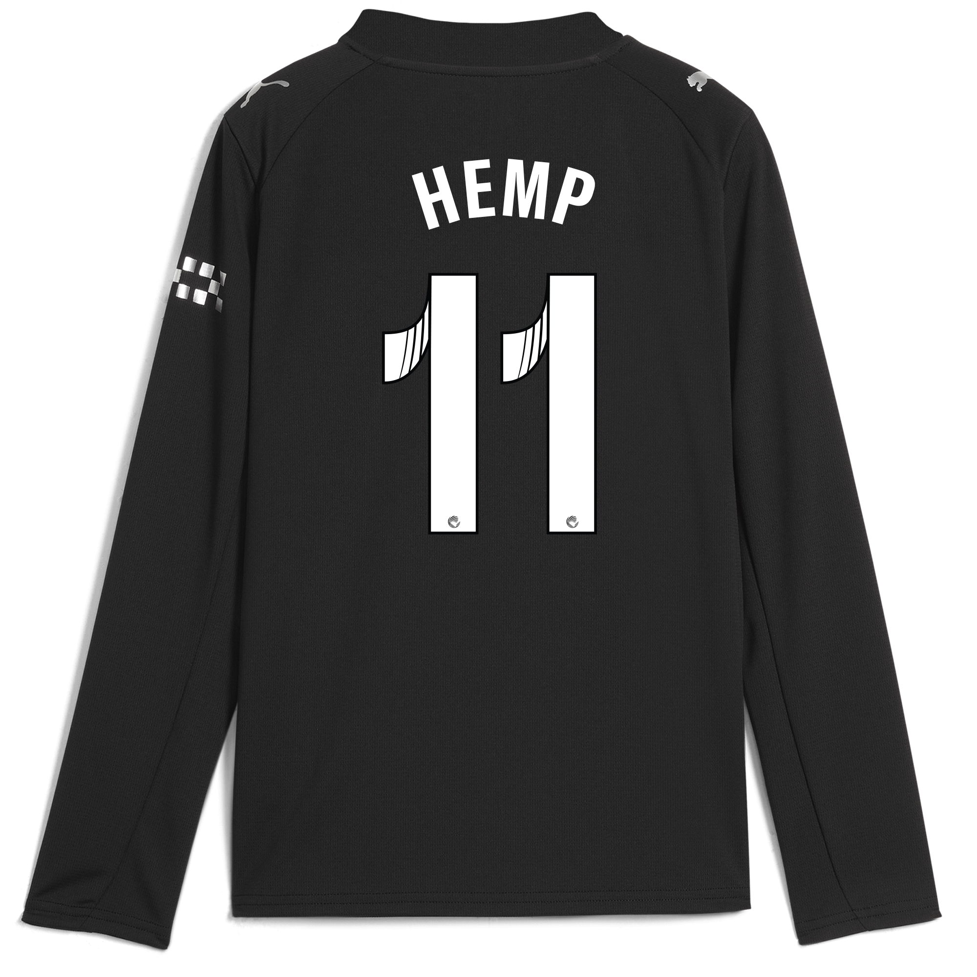 Manchester City kids manchester city away jersey 202526 long sleeve with hemp 11 printing Collection - ManchesterCitystore.com