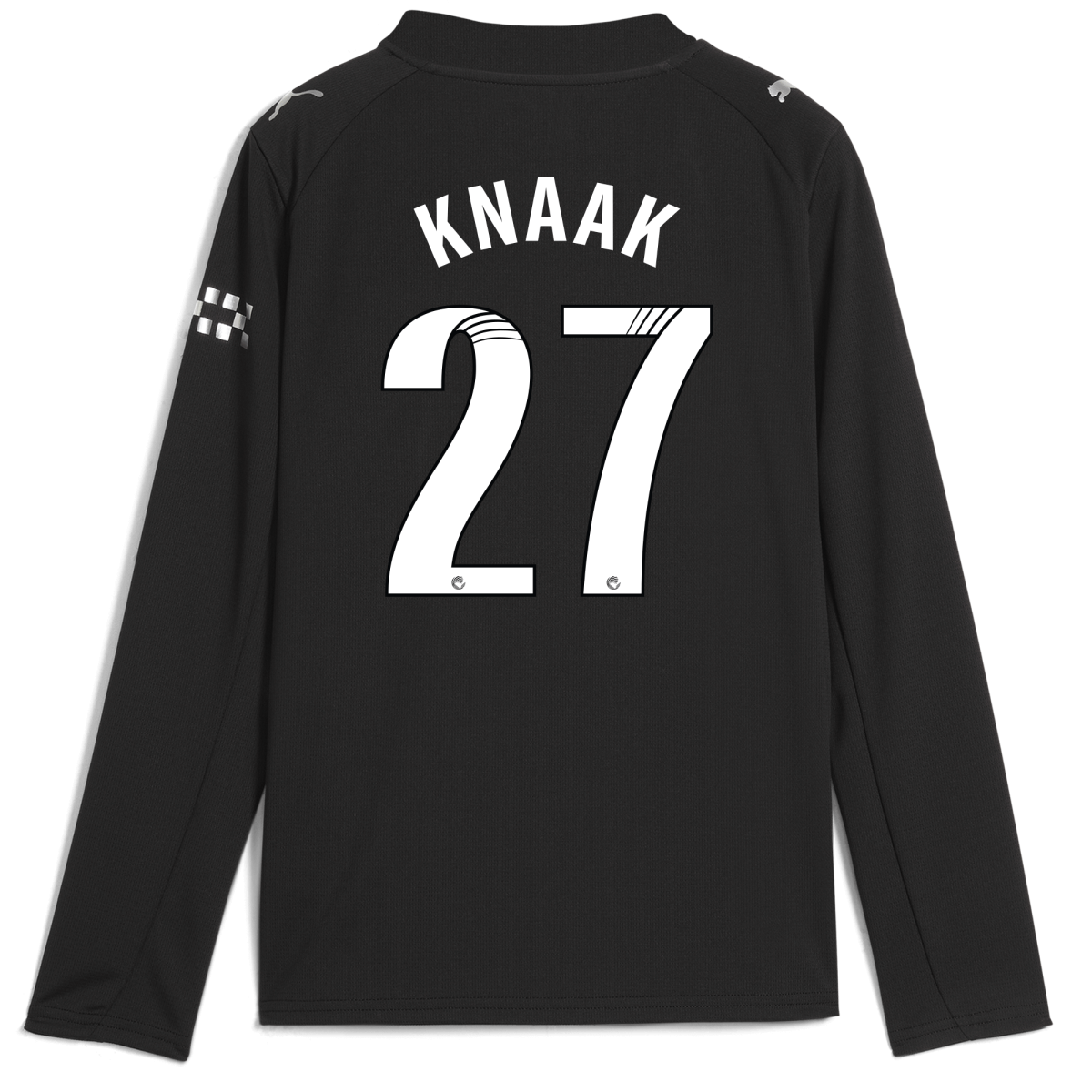 Manchester City kids manchester city away jersey 202526 long sleeve with knaak 27 printing Collection - ManchesterCitystore.com