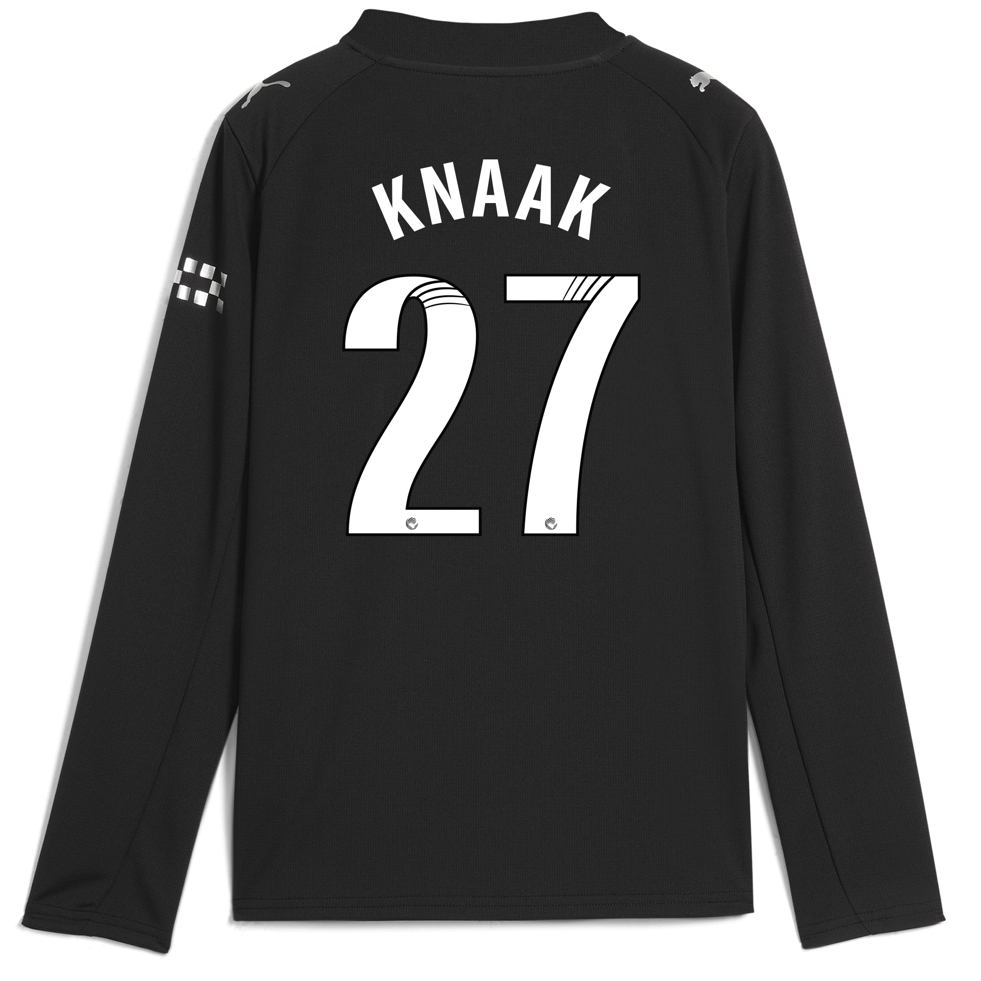 Manchester City kids manchester city away jersey 202526 long sleeve with knaak 27 printing Collection - ManchesterCitystore.com