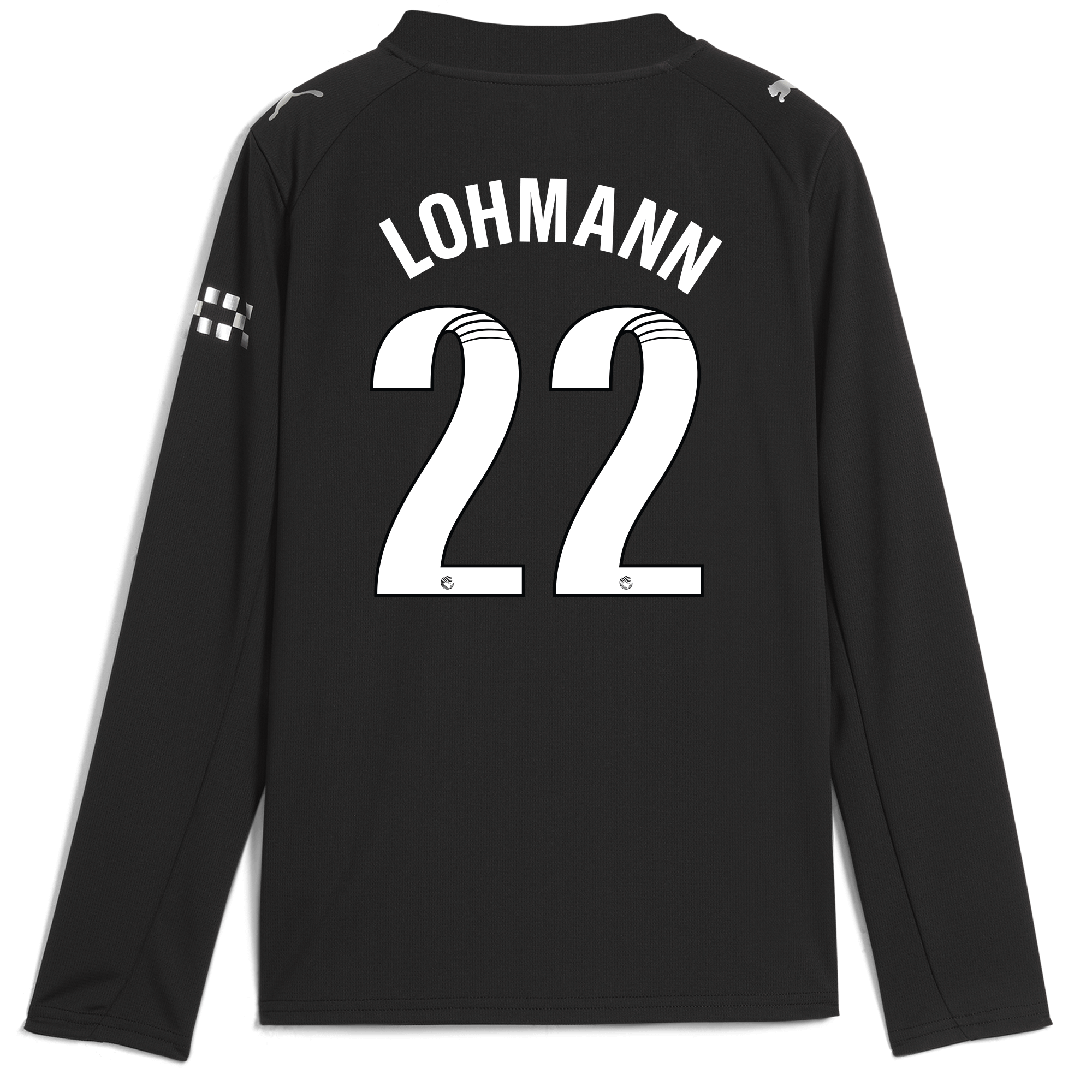 Manchester City kids manchester city away jersey 202526 long sleeve with lohmann 22 printing Collection - ManchesterCitystore.com