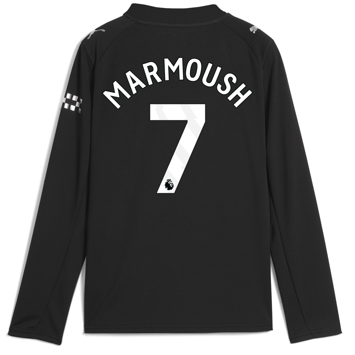 Manchester City kids manchester city away jersey 202526 long sleeve with marmoush 7 printing Collection - ManchesterCitystore.com