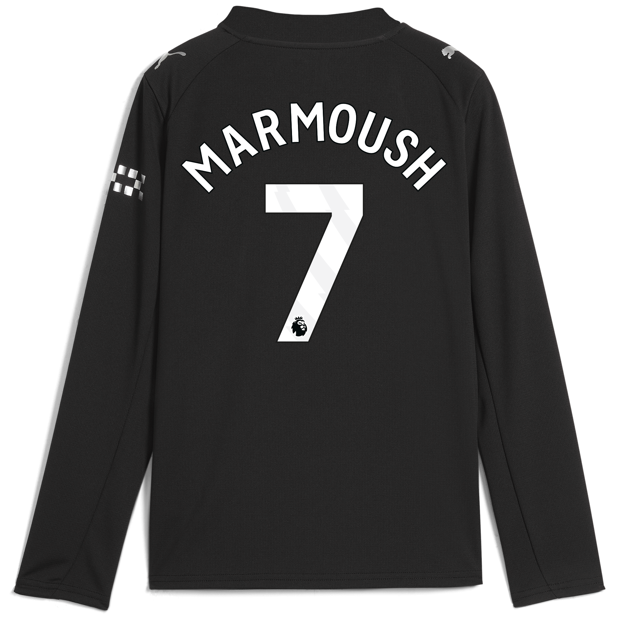 Manchester City kids manchester city away jersey 202526 long sleeve with marmoush 7 printing Collection - ManchesterCitystore.com