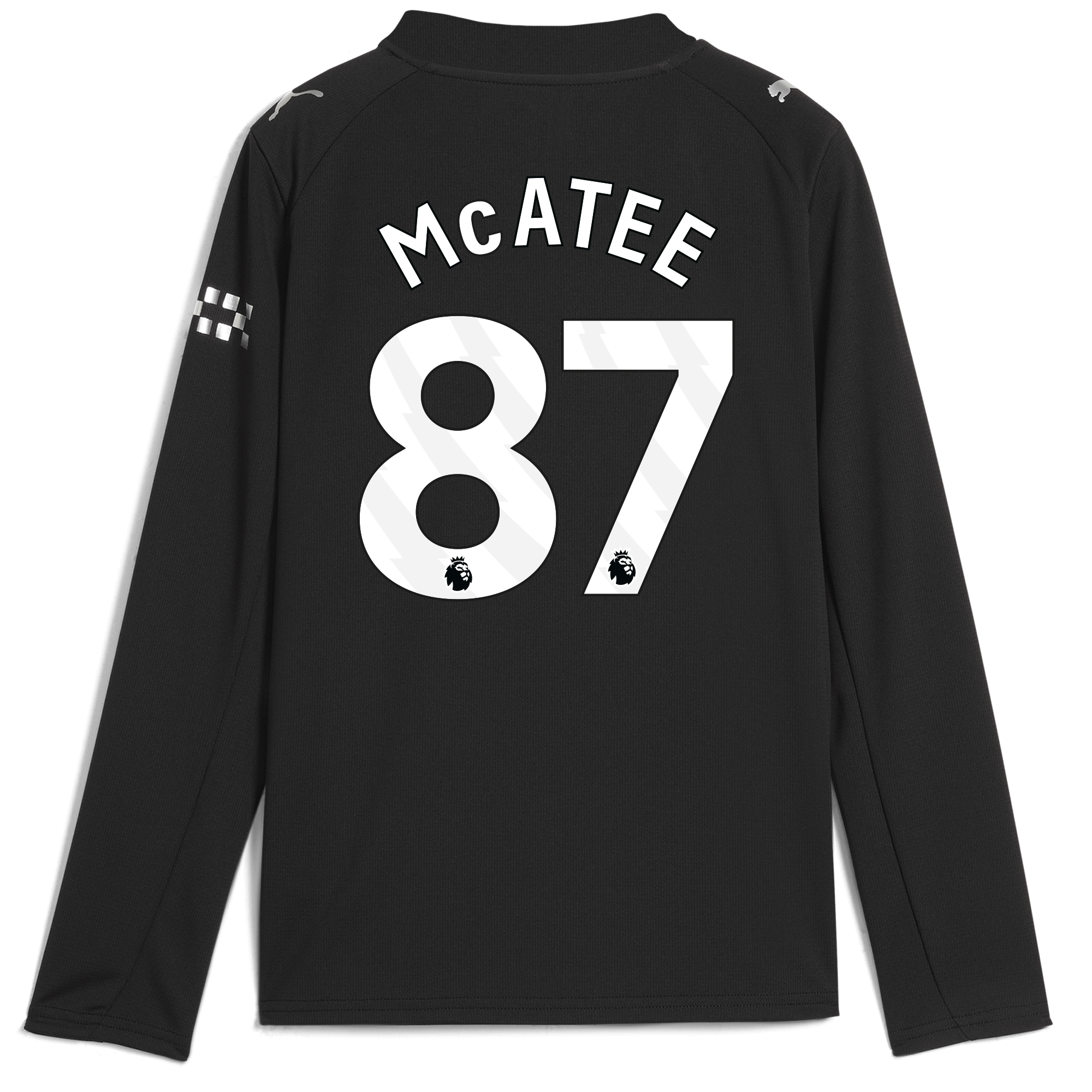 Manchester City kids manchester city away jersey 202526 long sleeve with mcatee 87 printing Collection - ManchesterCitystore.com