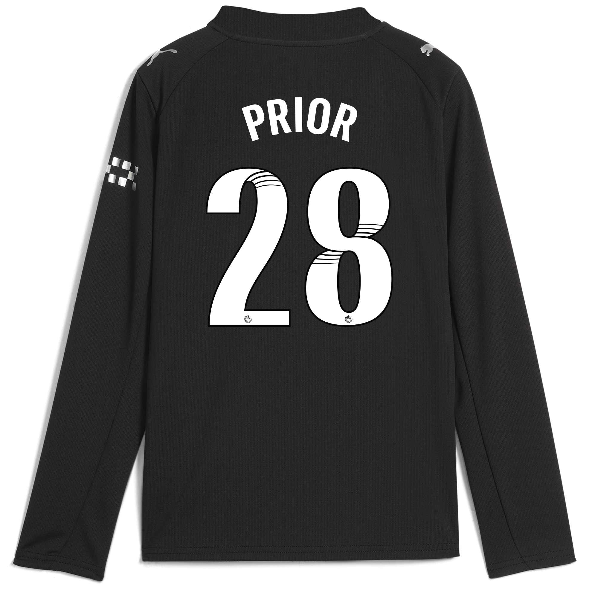 Manchester City kids manchester city away jersey 202526 long sleeve with prior 28 printing Collection - ManchesterCitystore.com