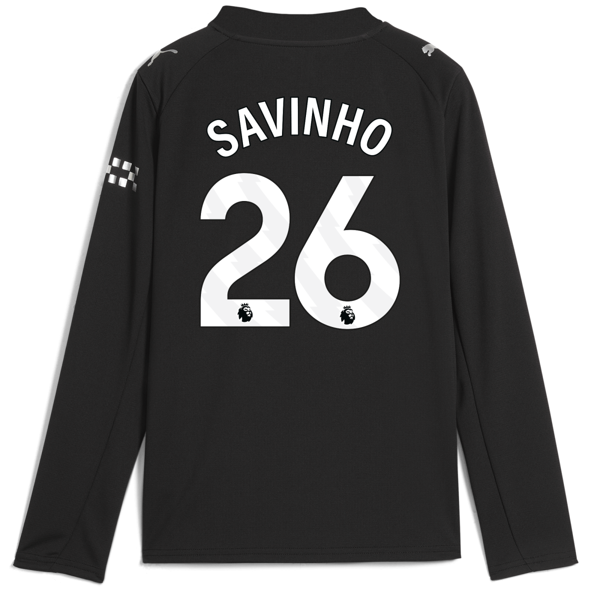Manchester City kids manchester city away jersey 202526 long sleeve with savinho 26 printing Collection - ManchesterCitystore.com
