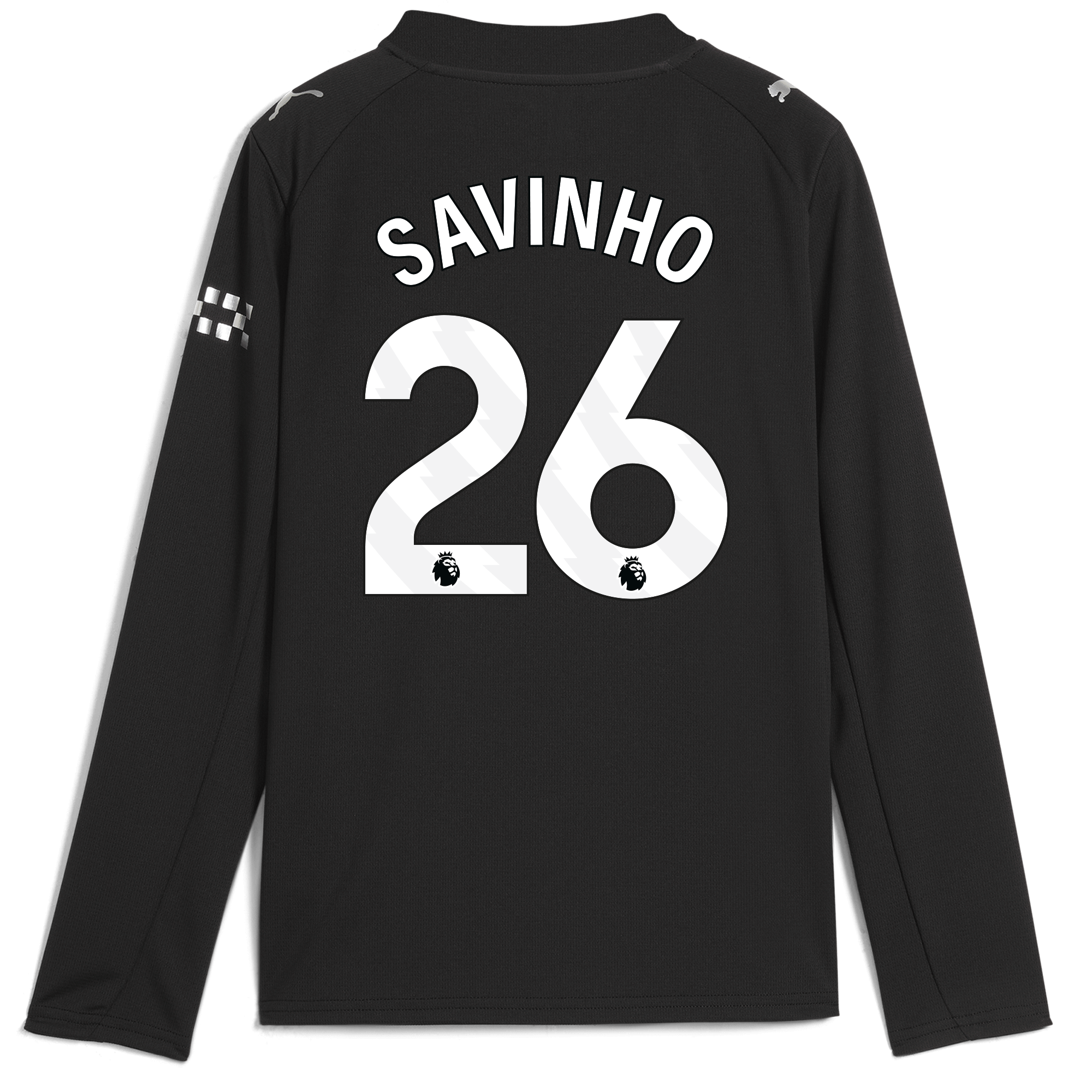 Manchester City kids manchester city away jersey 202526 long sleeve with savinho 26 printing Collection - ManchesterCitystore.com