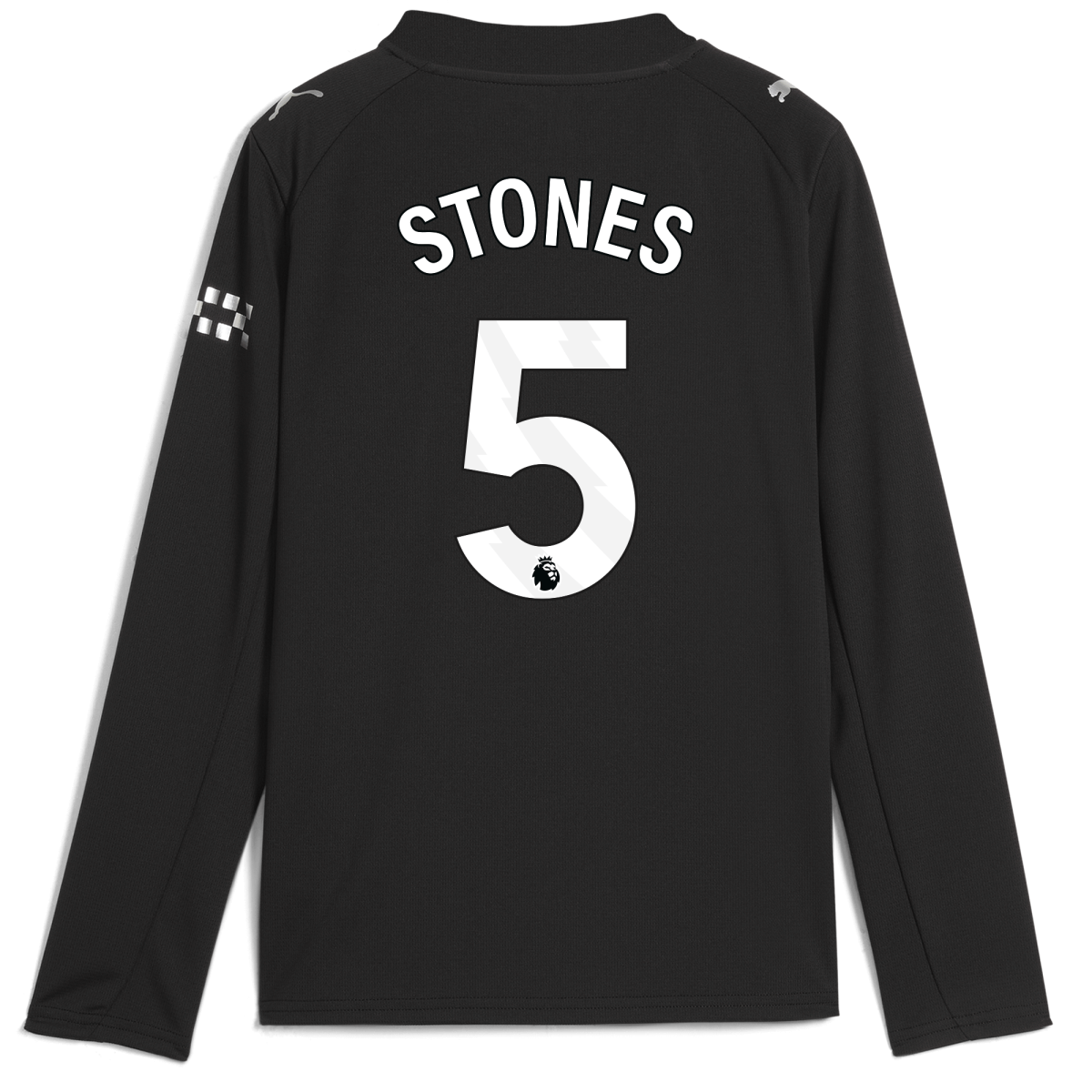 Manchester City kids manchester city away jersey 202526 long sleeve with stones 5 printing Collection - ManchesterCitystore.com