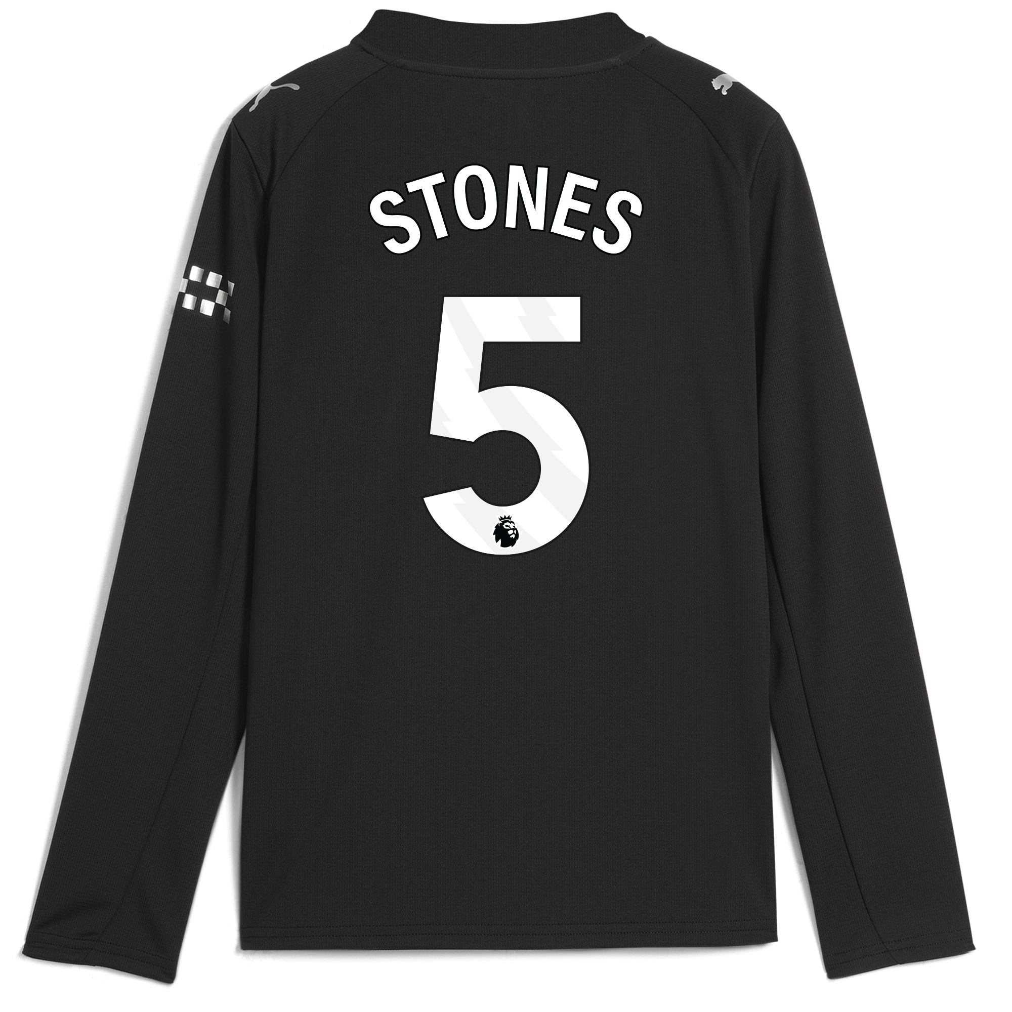 Manchester City kids manchester city away jersey 202526 long sleeve with stones 5 printing Collection - ManchesterCitystore.com