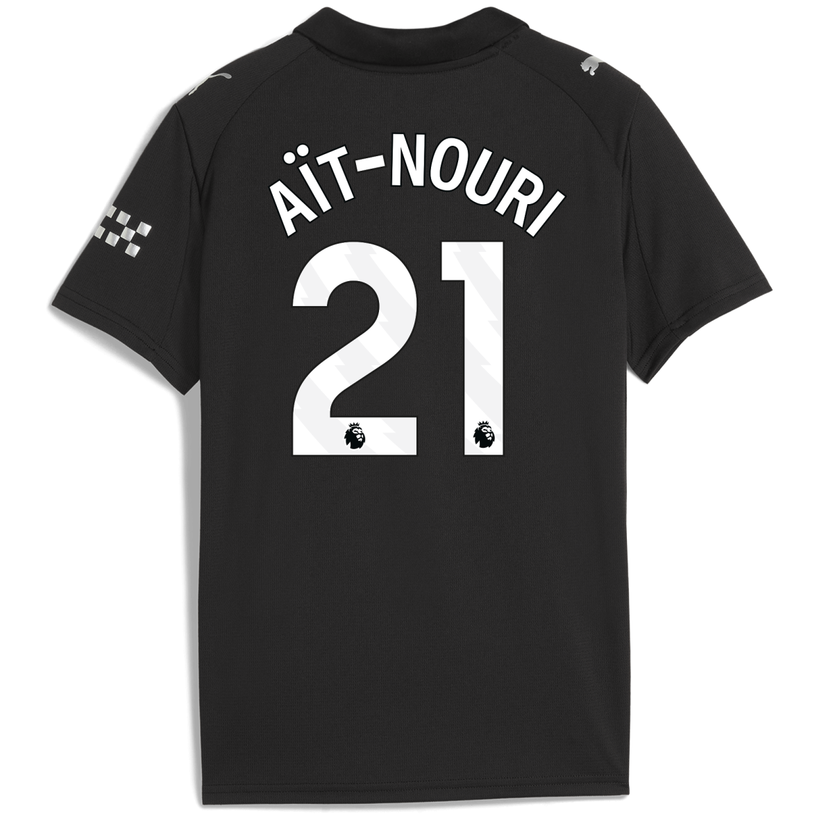 Manchester City kids manchester city away jersey 202526 with ait-nouri 21 printing Collection - ManchesterCitystore.com