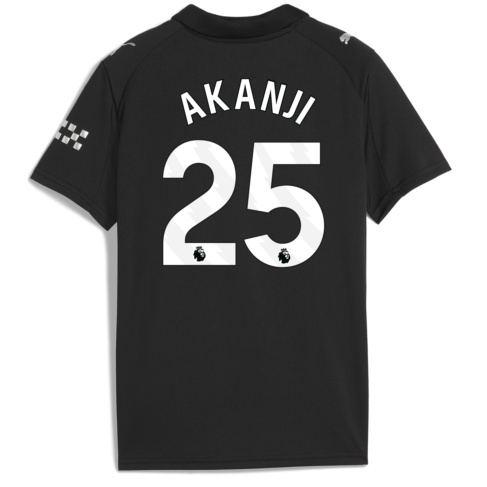 Manchester City kids manchester city away jersey 202526 with akanji 25 printing Collection - ManchesterCitystore.com