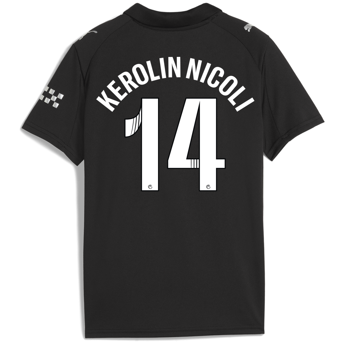 Manchester City kids manchester city away jersey 202526 with kerolin nicoli 14 printing Collection - ManchesterCitystore.com