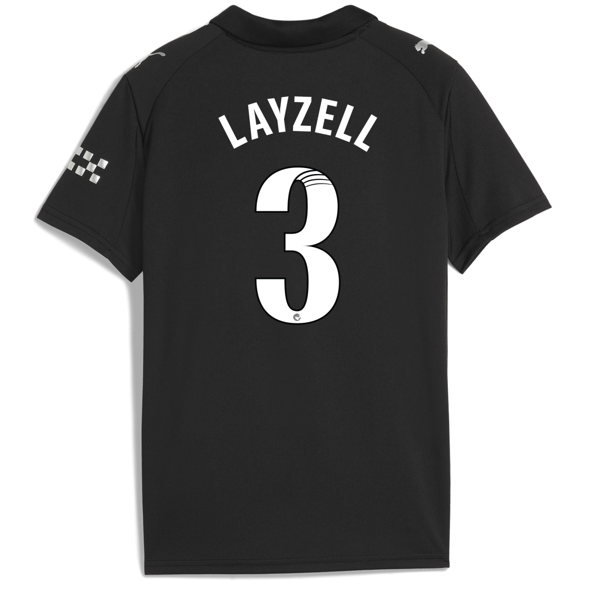 Manchester City kids manchester city away jersey 202526 with layzell 3 printing Collection - ManchesterCitystore.com