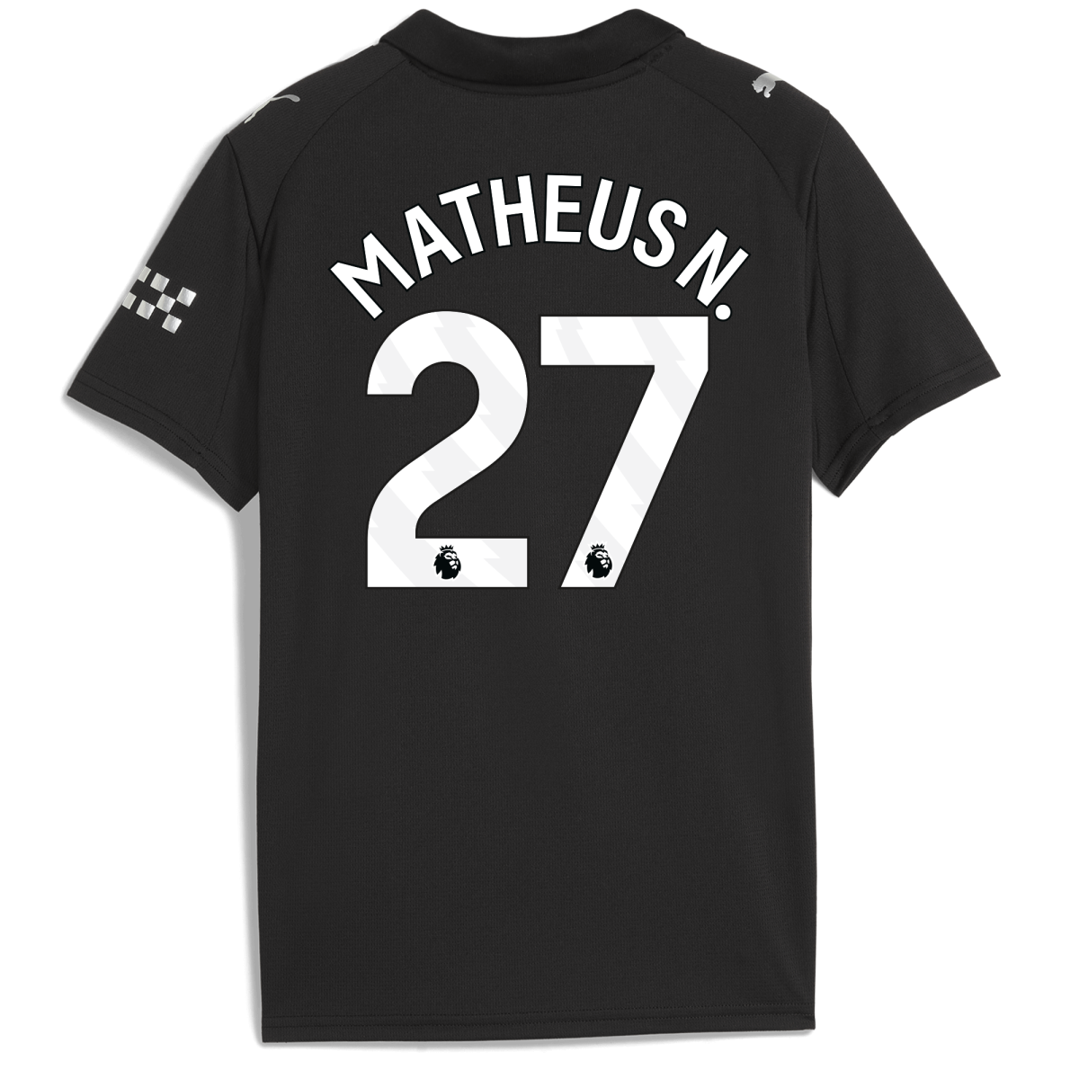 Manchester City kids manchester city away jersey 202526 with matheus n. 27 printing Collection - ManchesterCitystore.com