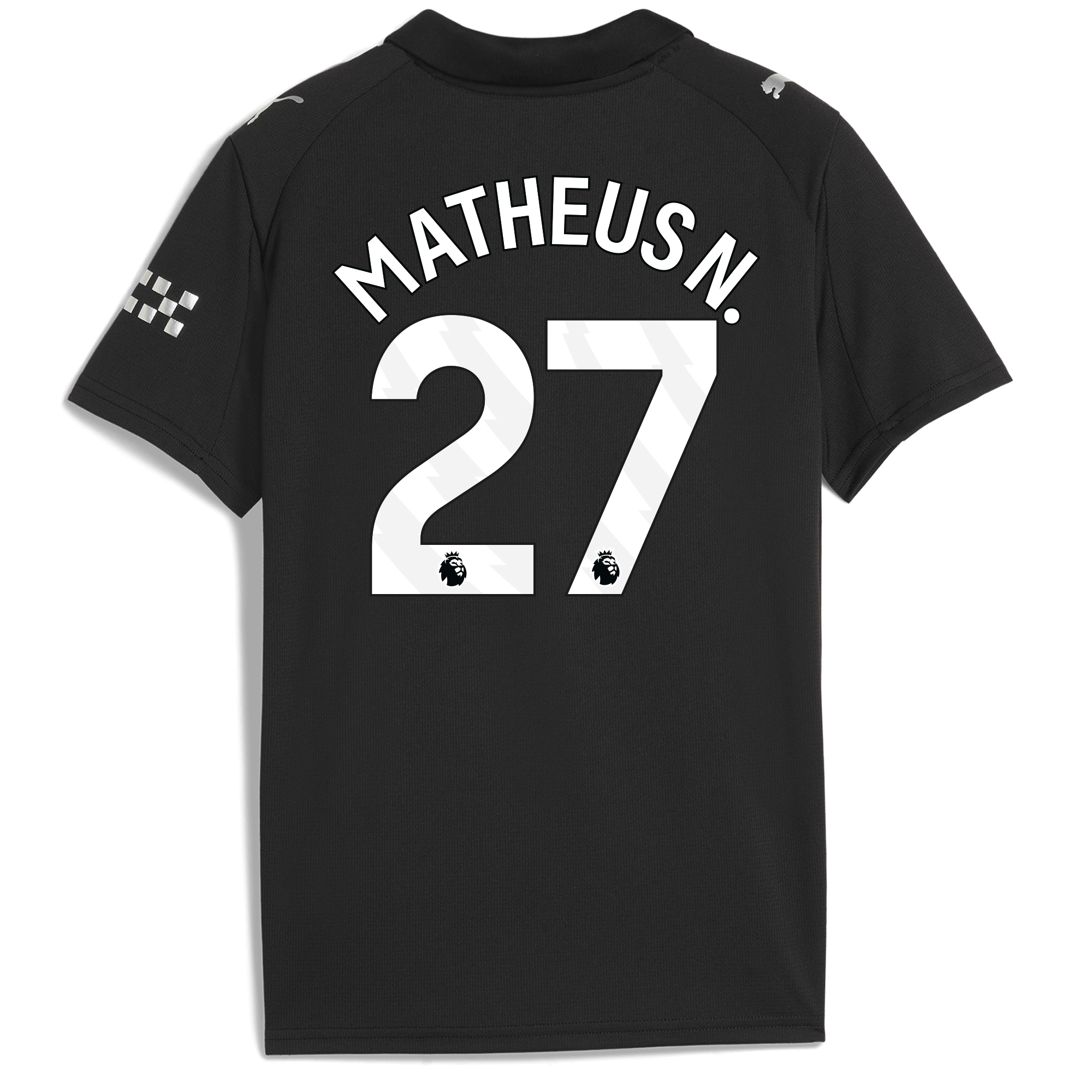 Manchester City kids manchester city away jersey 202526 with matheus n. 27 printing Collection - ManchesterCitystore.com