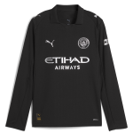 Manchester City kids manchester city away long sleeve jersey black 202526 Collection - ManchesterCitystore.com