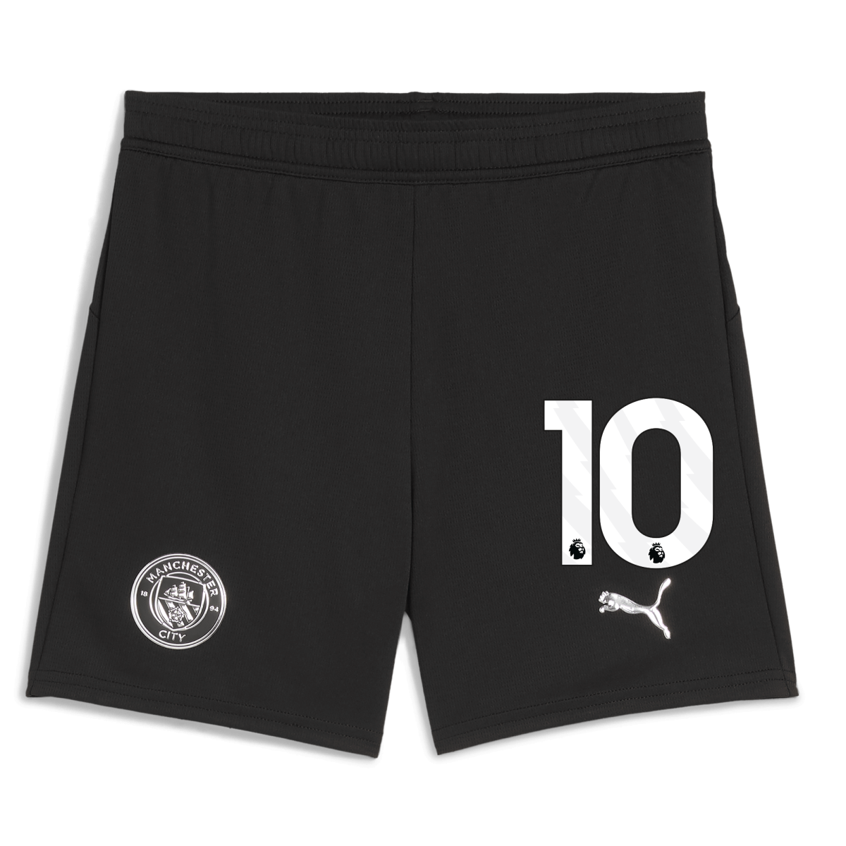 Manchester City kids manchester city football shorts black 202526 with 10 Collection - ManchesterCitystore.com