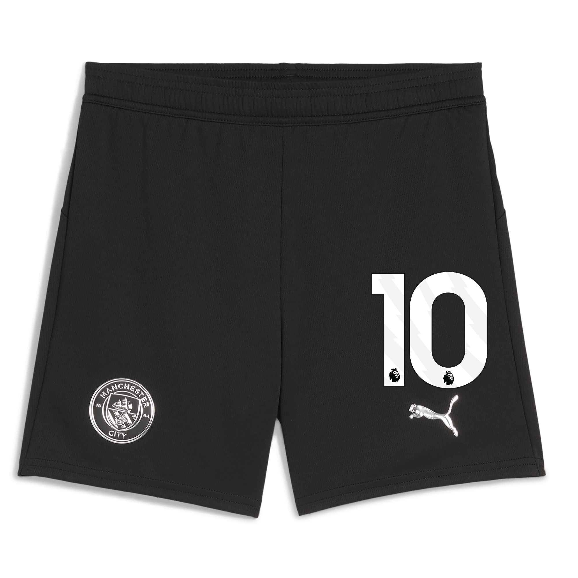 Manchester City kids manchester city football shorts black 202526 with 10 Collection - ManchesterCitystore.com