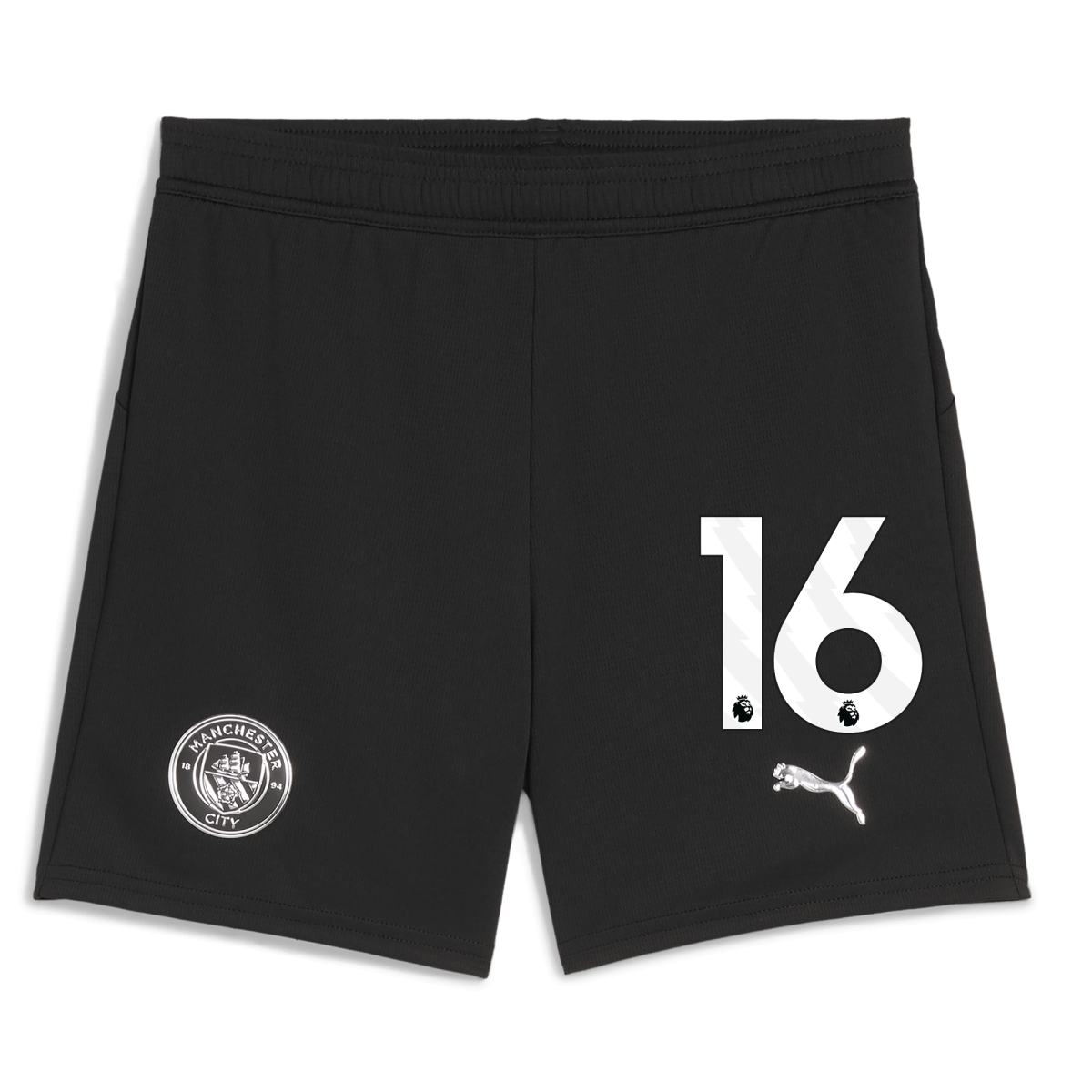 Manchester City kids manchester city football shorts black 202526 with 16 Collection - ManchesterCitystore.com