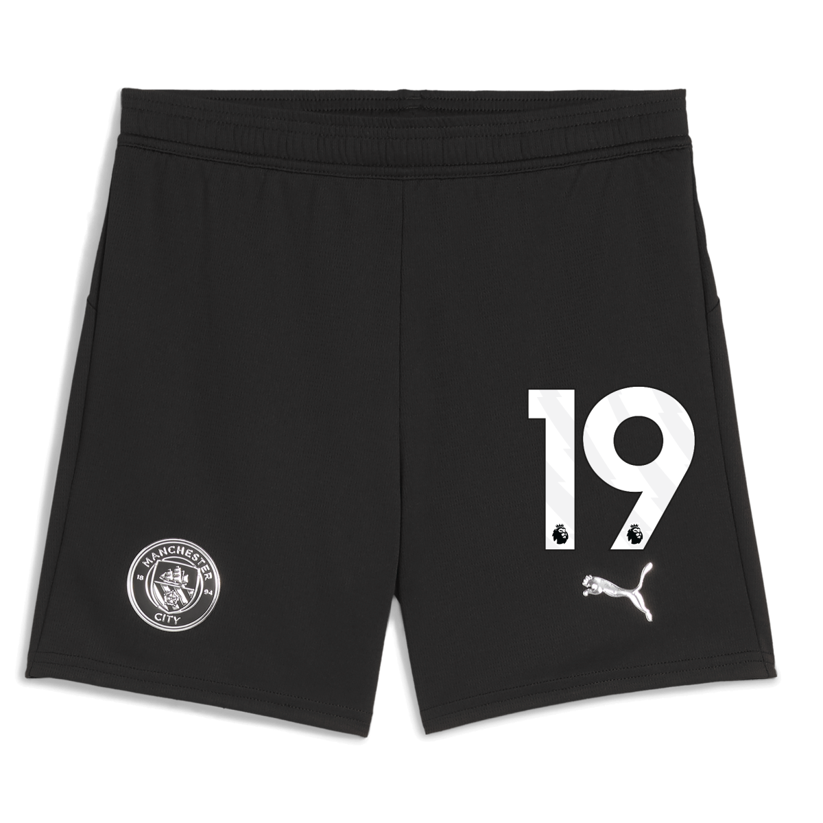 Manchester City kids manchester city football shorts black 202526 with 19 Collection - ManchesterCitystore.com