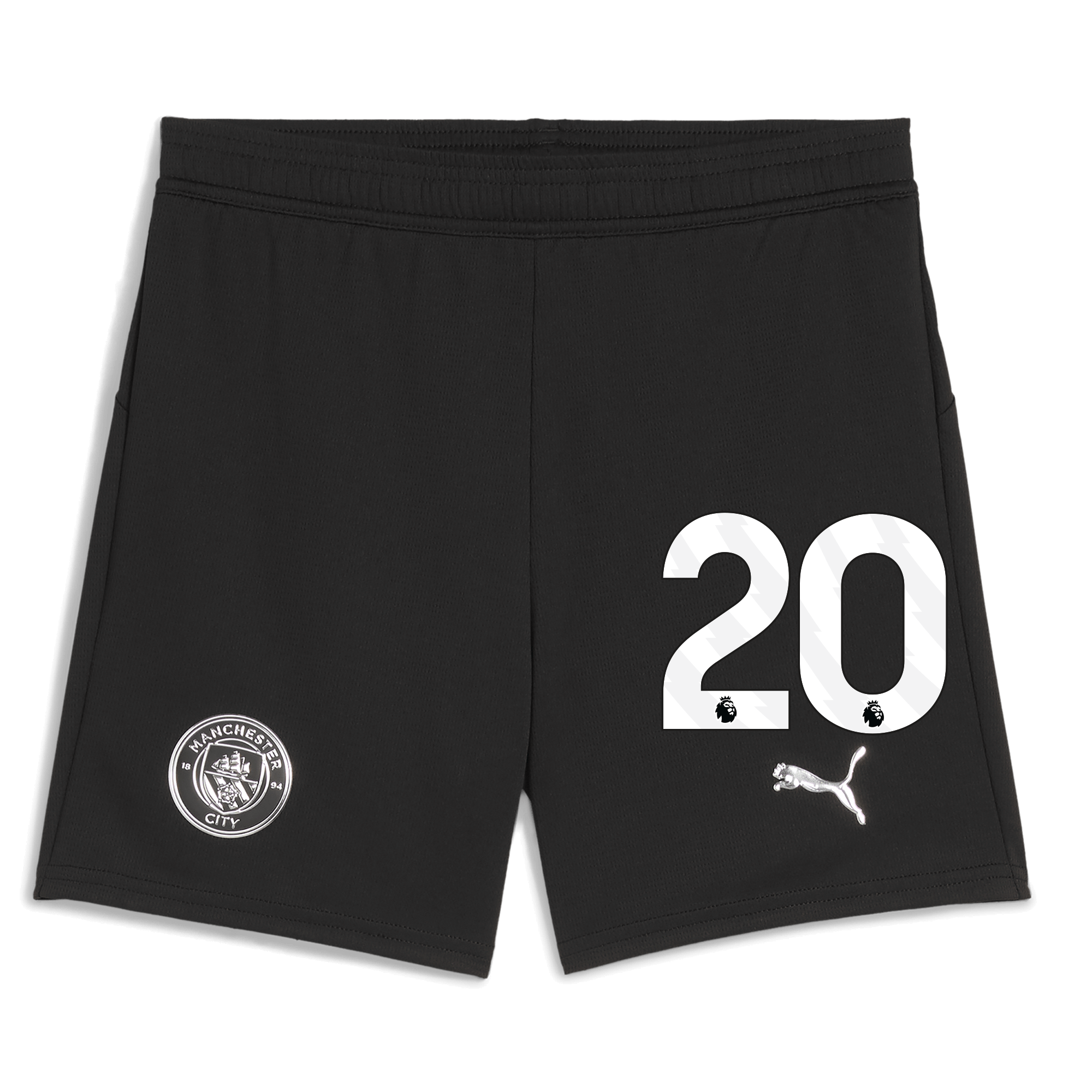 Manchester City kids manchester city football shorts black 202526 with 20 Collection - ManchesterCitystore.com