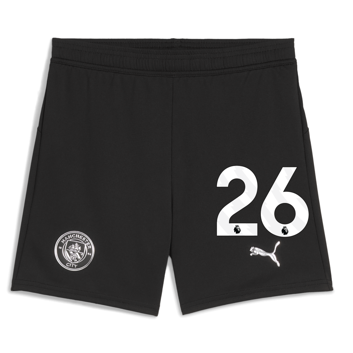 Manchester City kids manchester city football shorts black 202526 with 26 Collection - ManchesterCitystore.com
