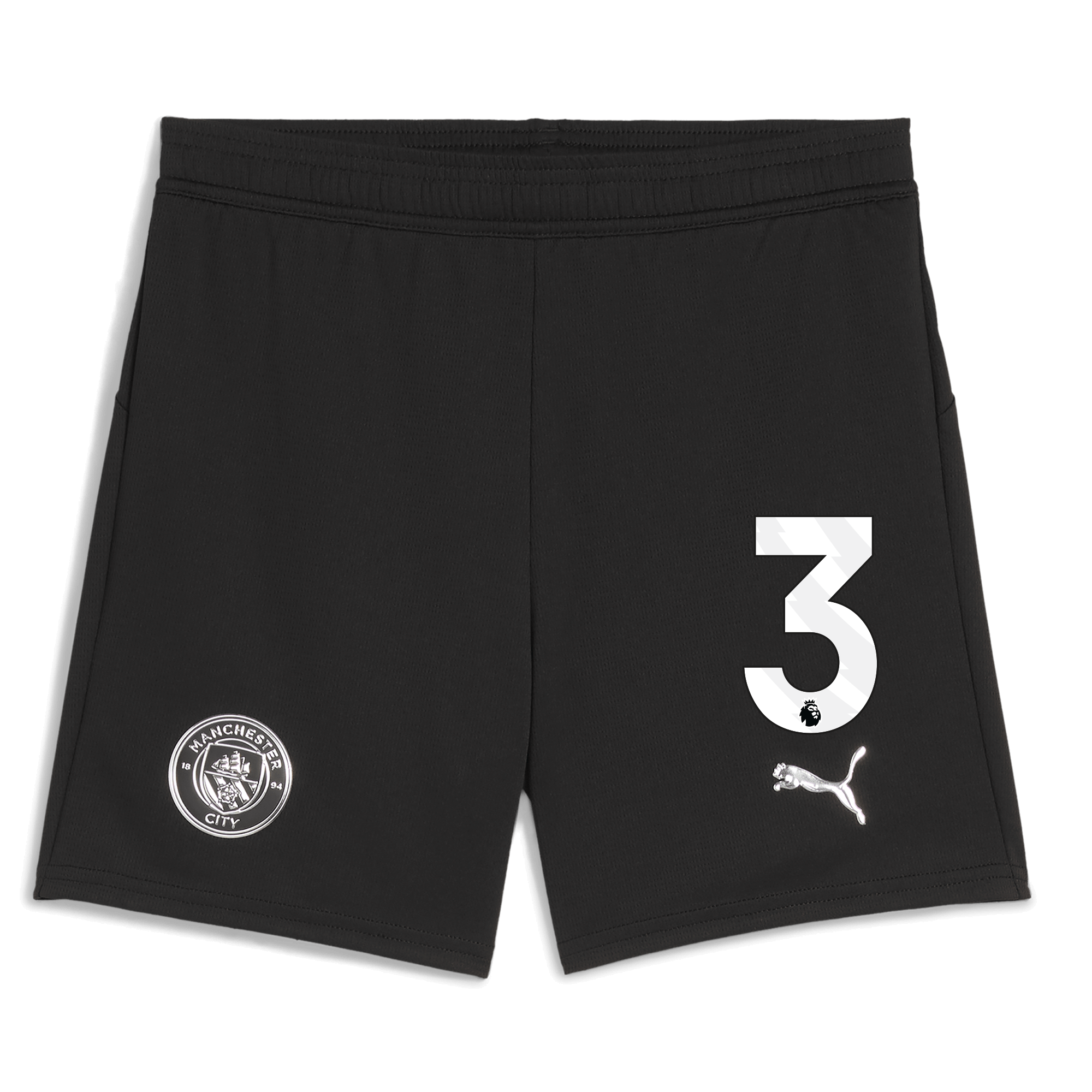 Manchester City kids manchester city football shorts black 202526 with 3 Collection - ManchesterCitystore.com