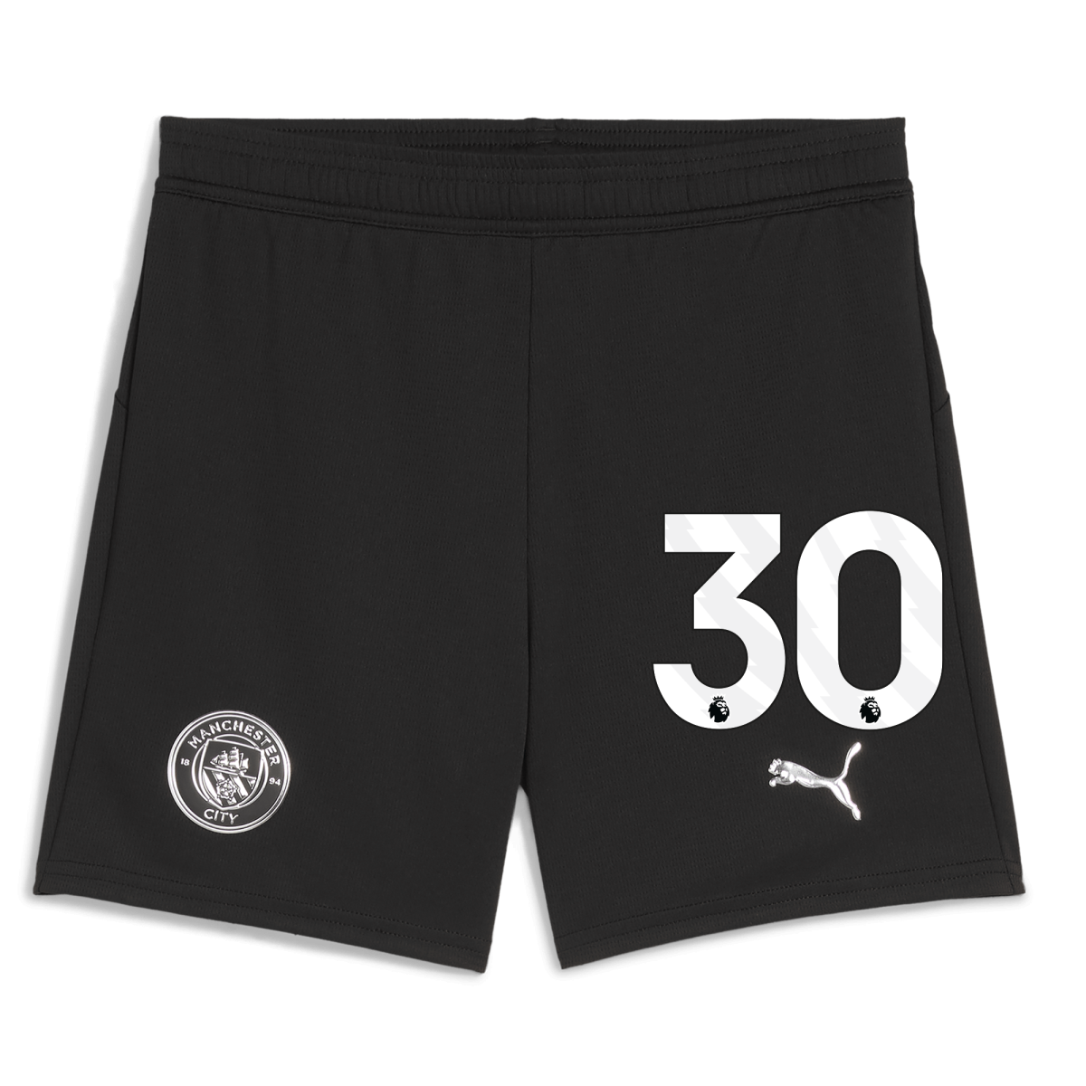 Manchester City kids manchester city football shorts black 202526 with 30 Collection - ManchesterCitystore.com