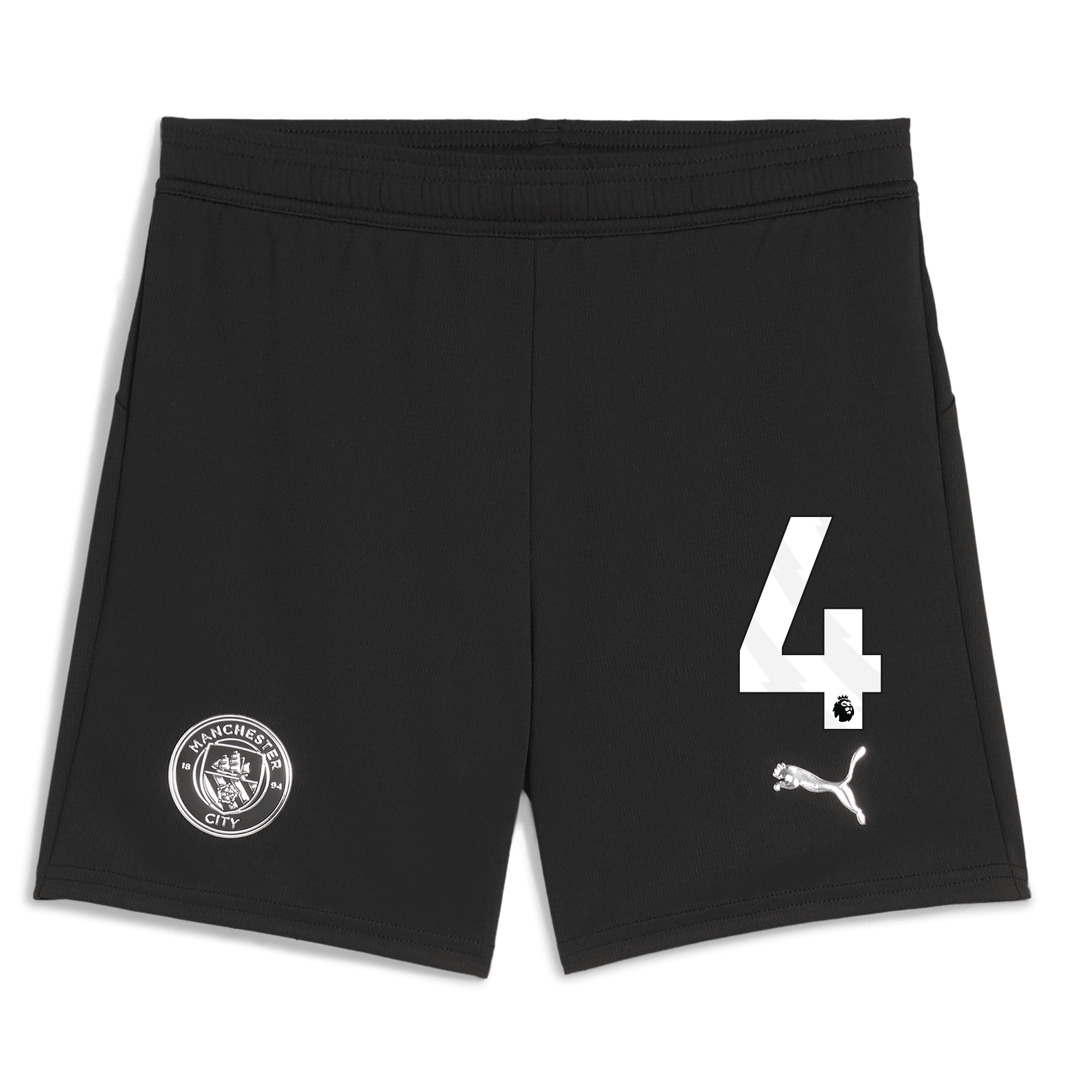 Manchester City kids manchester city football shorts black 202526 with 4 Collection - ManchesterCitystore.com