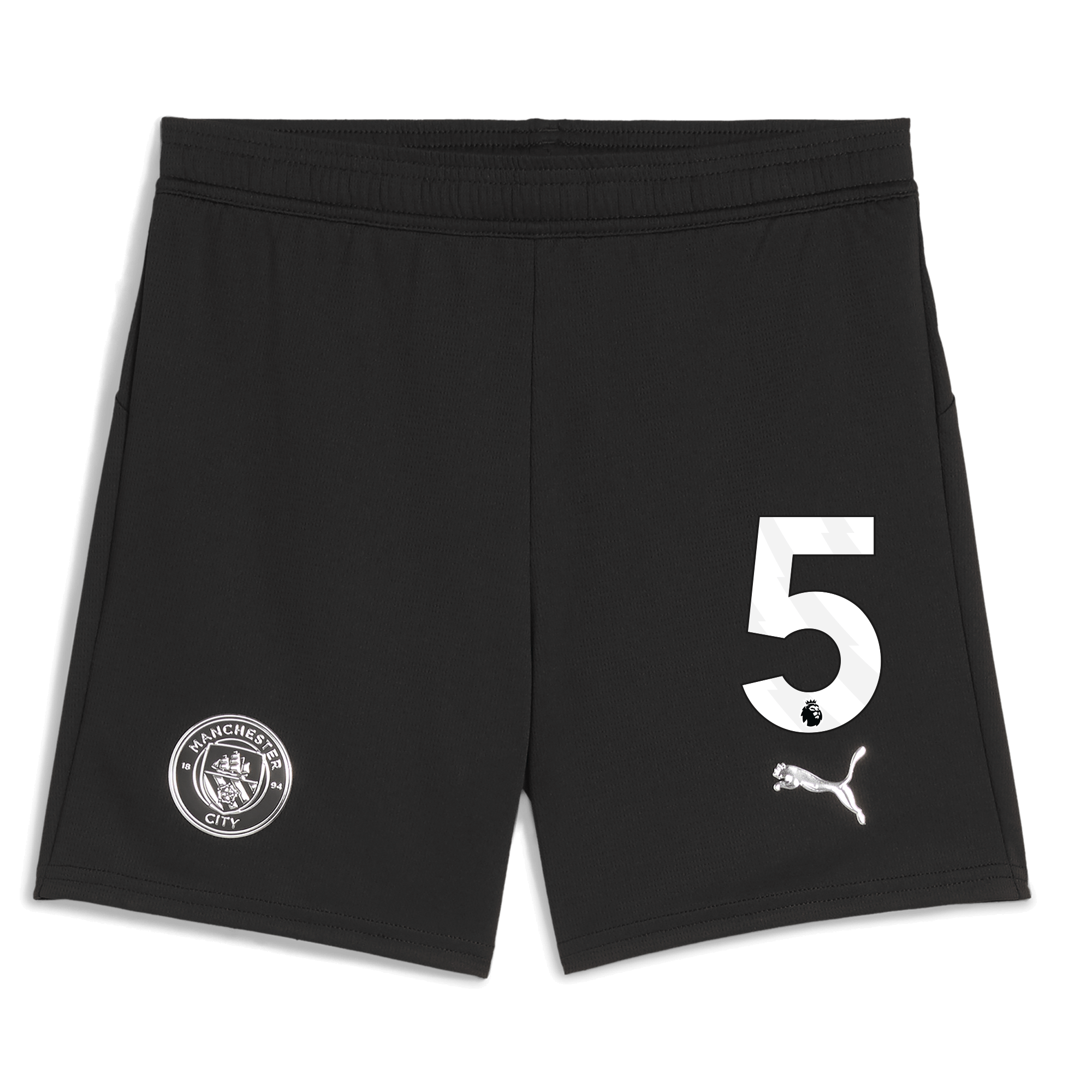Manchester City kids manchester city football shorts black 202526 with 5 Collection - ManchesterCitystore.com