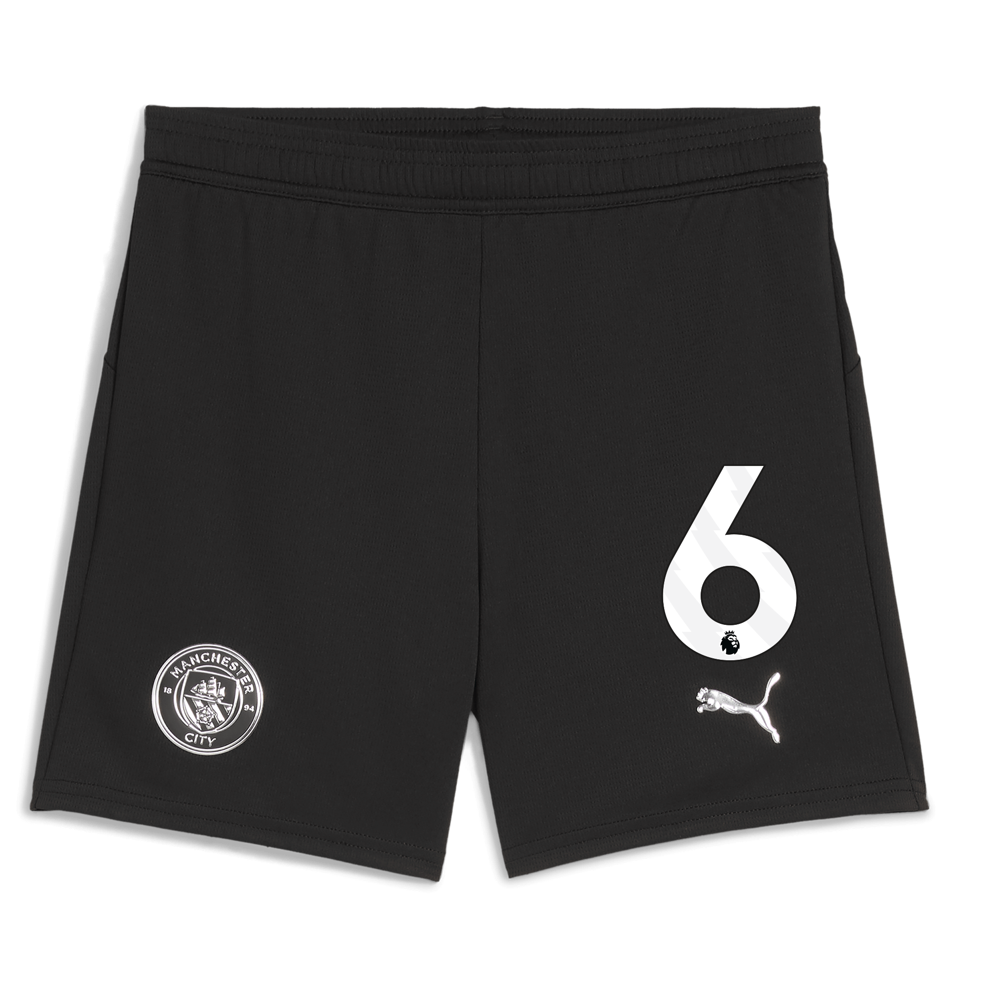Manchester City kids manchester city football shorts black 202526 with 6 Collection - ManchesterCitystore.com