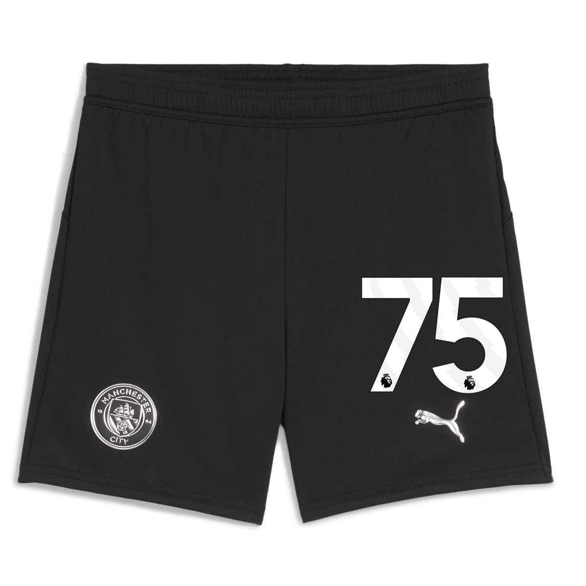 Manchester City kids manchester city football shorts black 202526 with 75 Collection - ManchesterCitystore.com