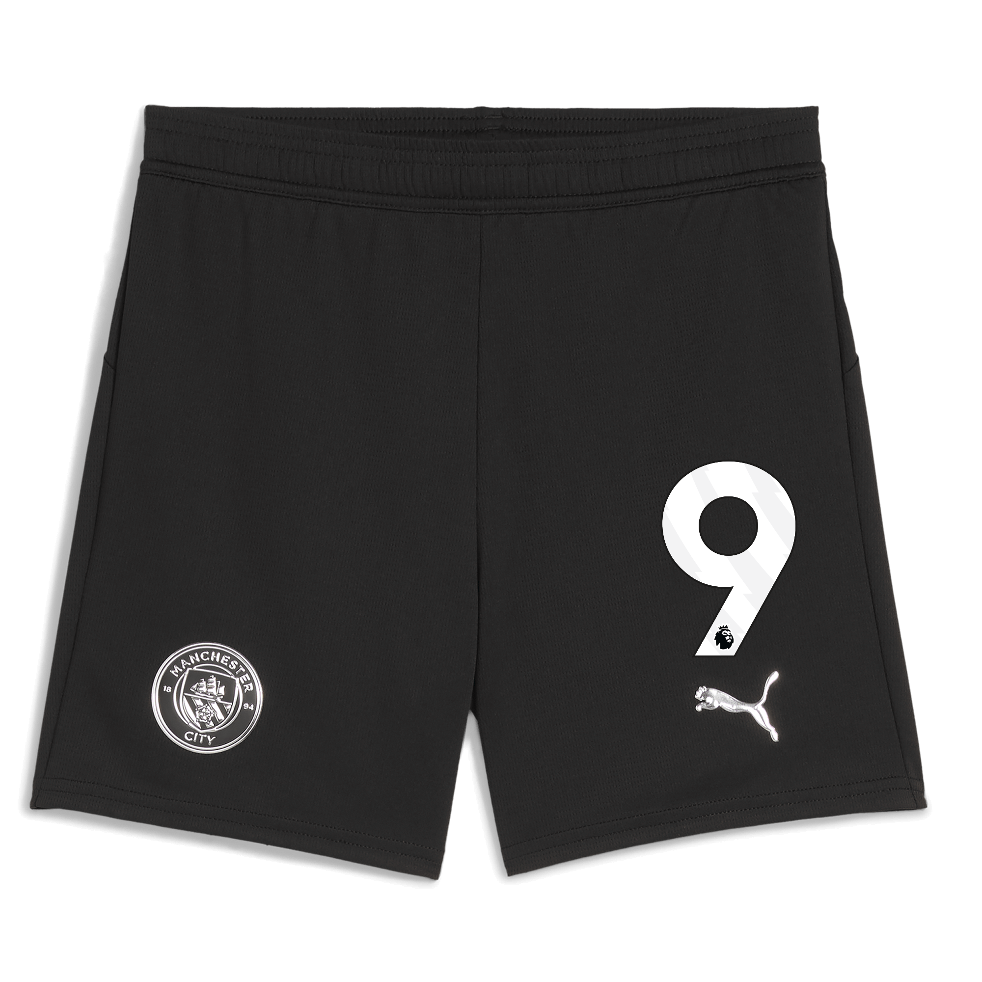 Manchester City kids manchester city football shorts black 202526 with 9 Collection - ManchesterCitystore.com