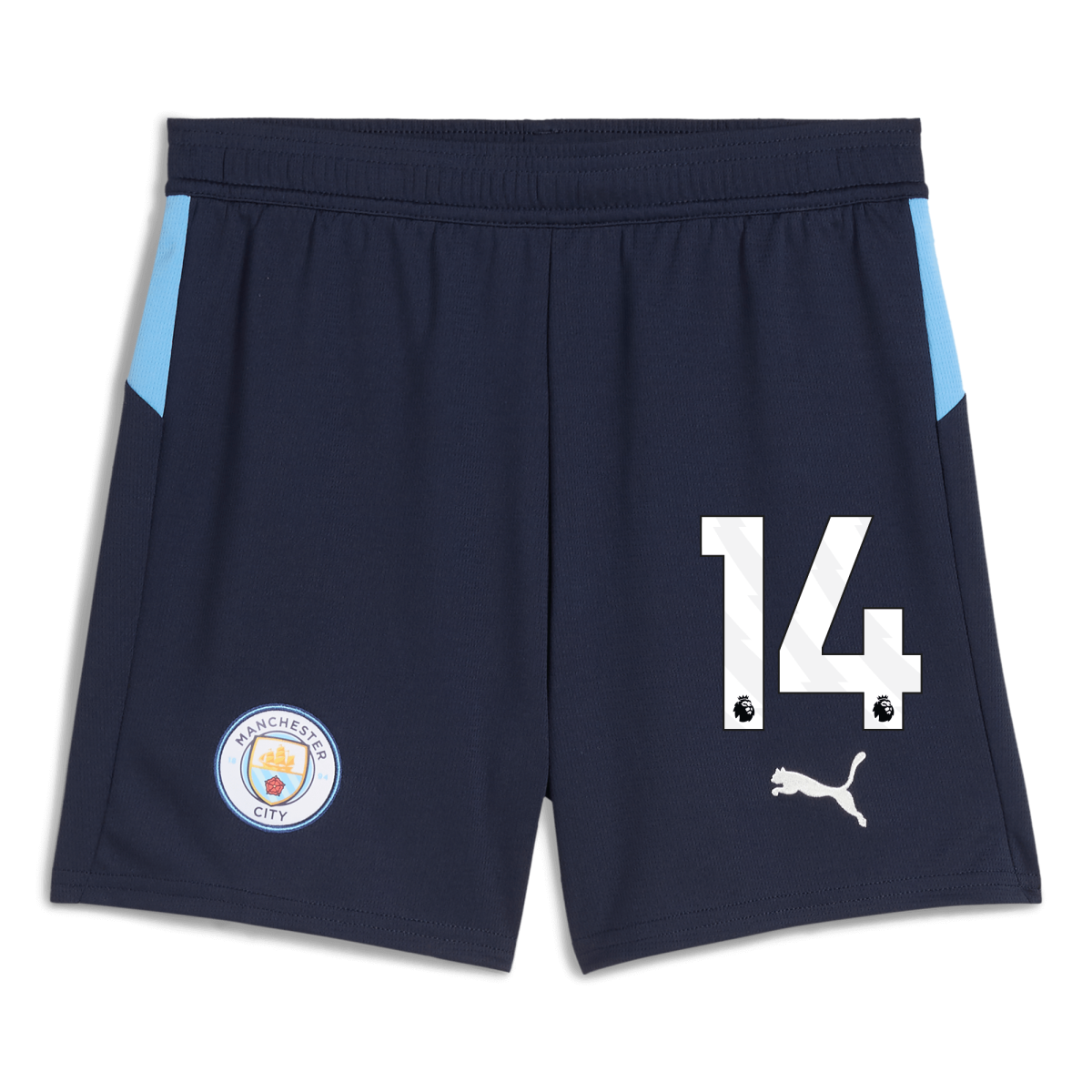 Manchester City kids manchester city football shorts navy 202526 with 14 Collection - ManchesterCitystore.com