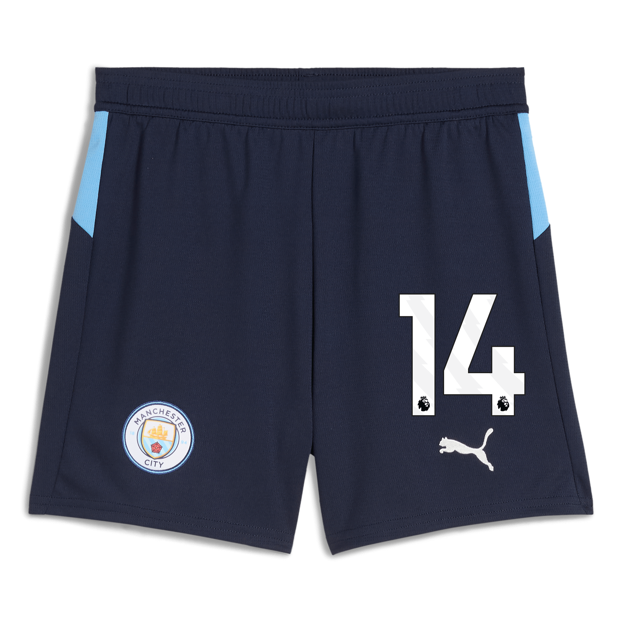 Manchester City kids manchester city football shorts navy 202526 with 14 Collection - ManchesterCitystore.com