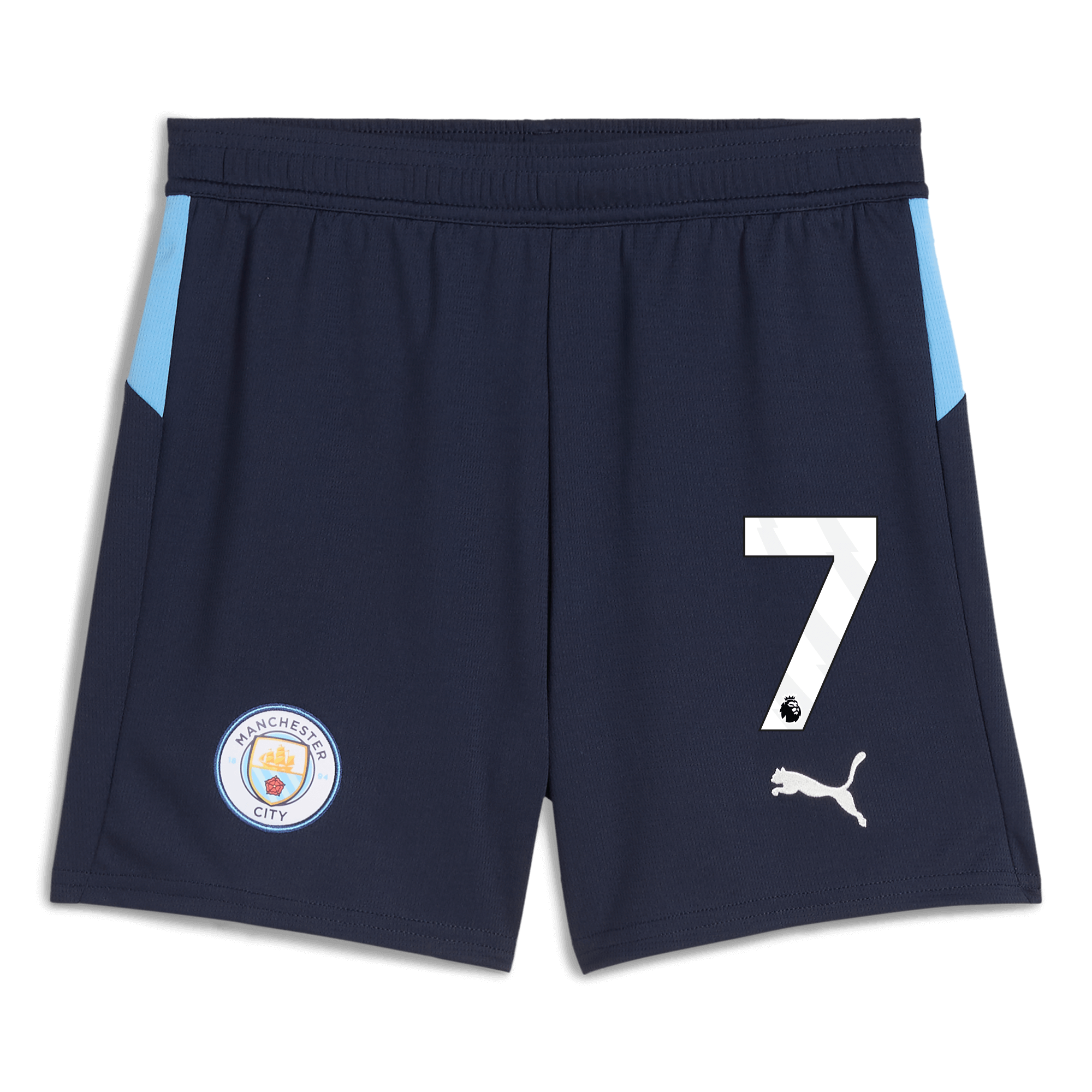 Manchester City kids manchester city football shorts navy 202526 with 7 Collection - ManchesterCitystore.com