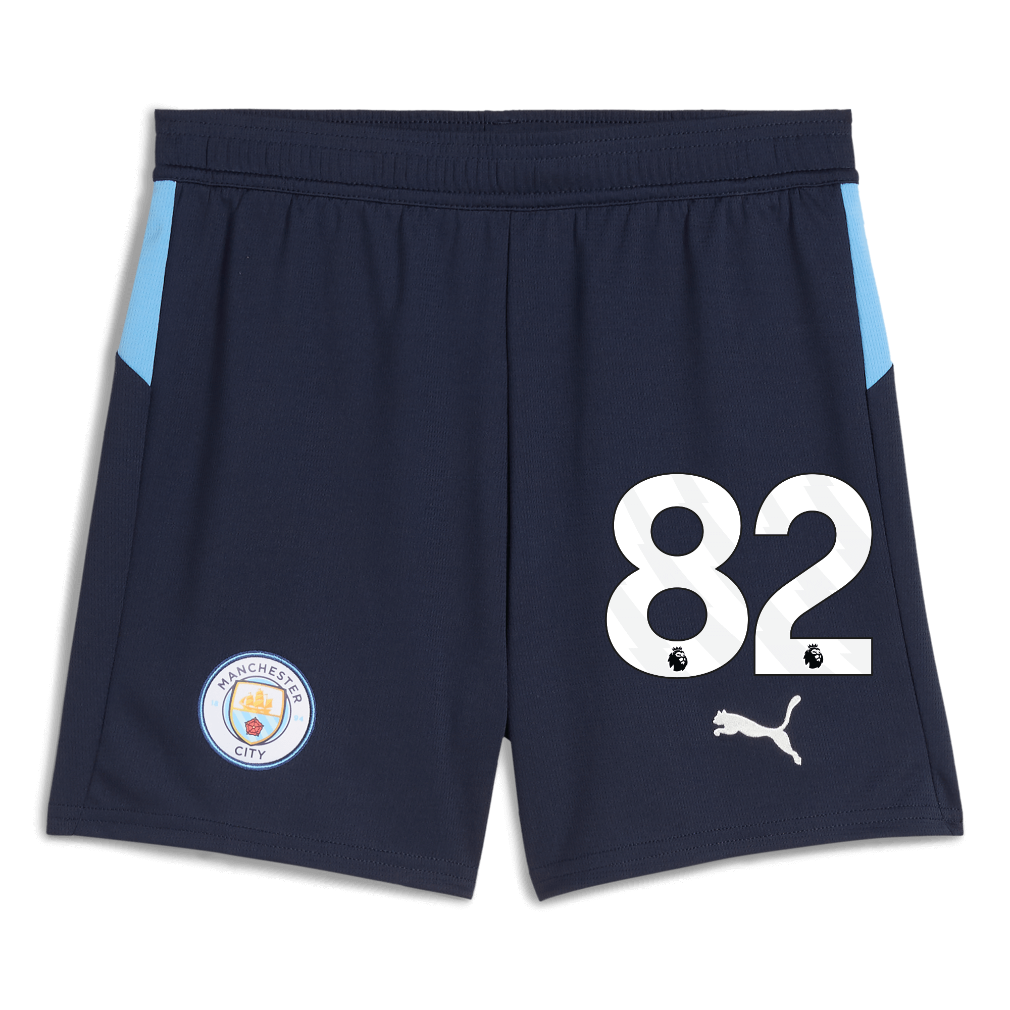 Manchester City kids manchester city football shorts navy 202526 with 82 Collection - ManchesterCitystore.com