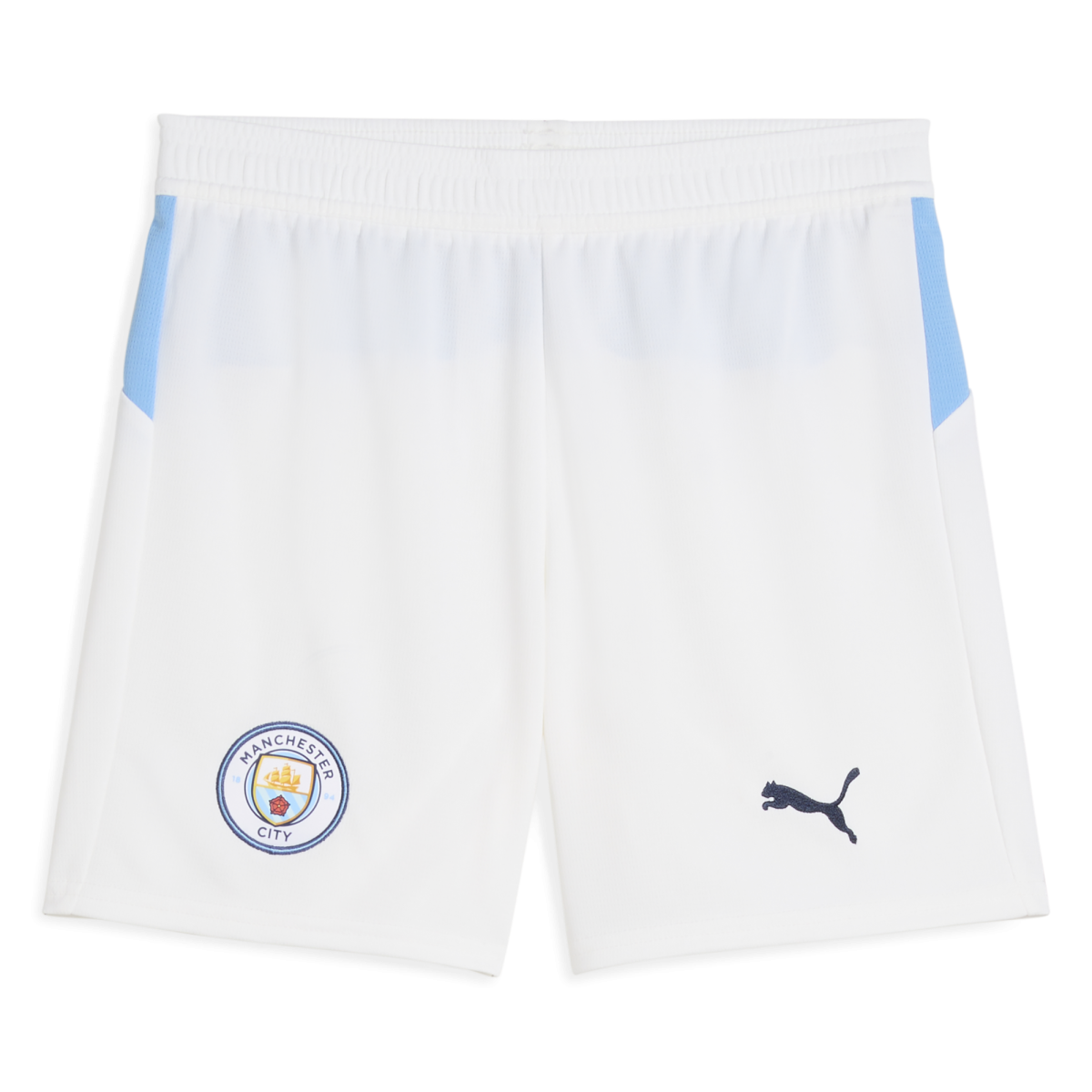 Manchester City kids manchester city football shorts white 202526 Collection - ManchesterCitystore.com