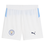 Manchester City kids manchester city football shorts white 202526 Collection - ManchesterCitystore.com
