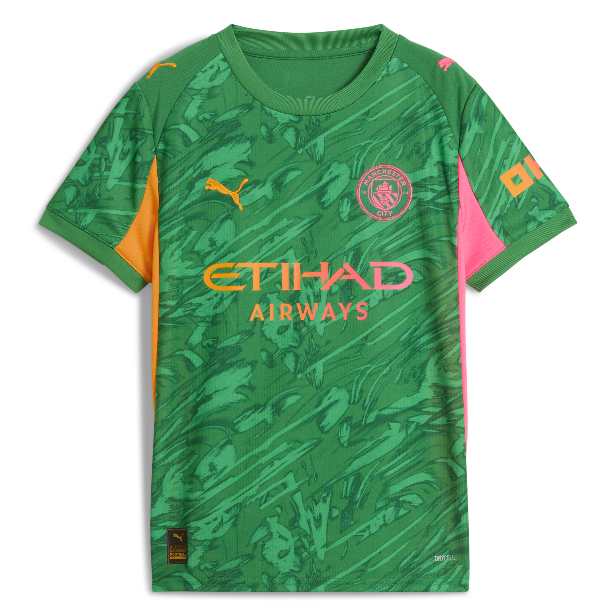 Manchester City kids manchester city goalkeeper jersey green 202526 Collection - ManchesterCitystore.com
